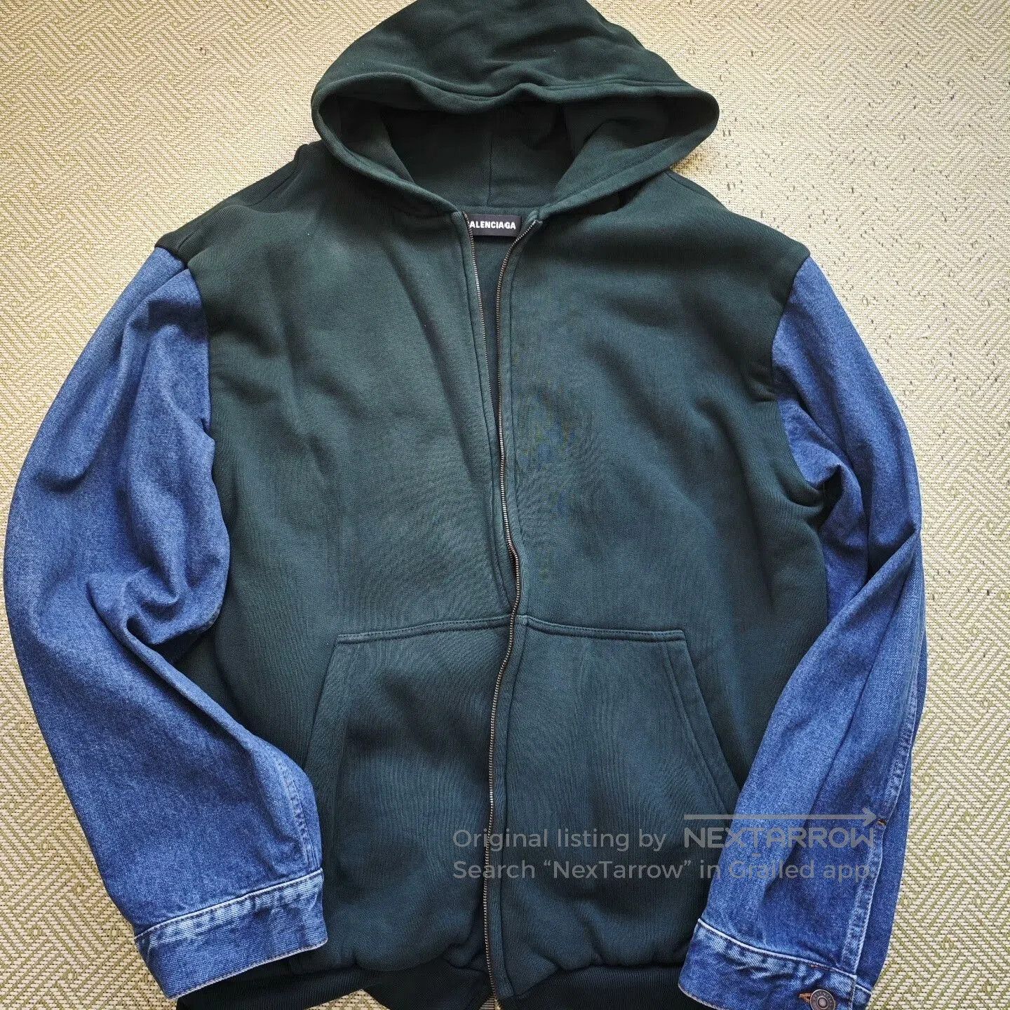 Balenciaga balenciaga denim jacket and hoodie set. Size US XXL / EU 58 / 5 - 7 Thumbnail