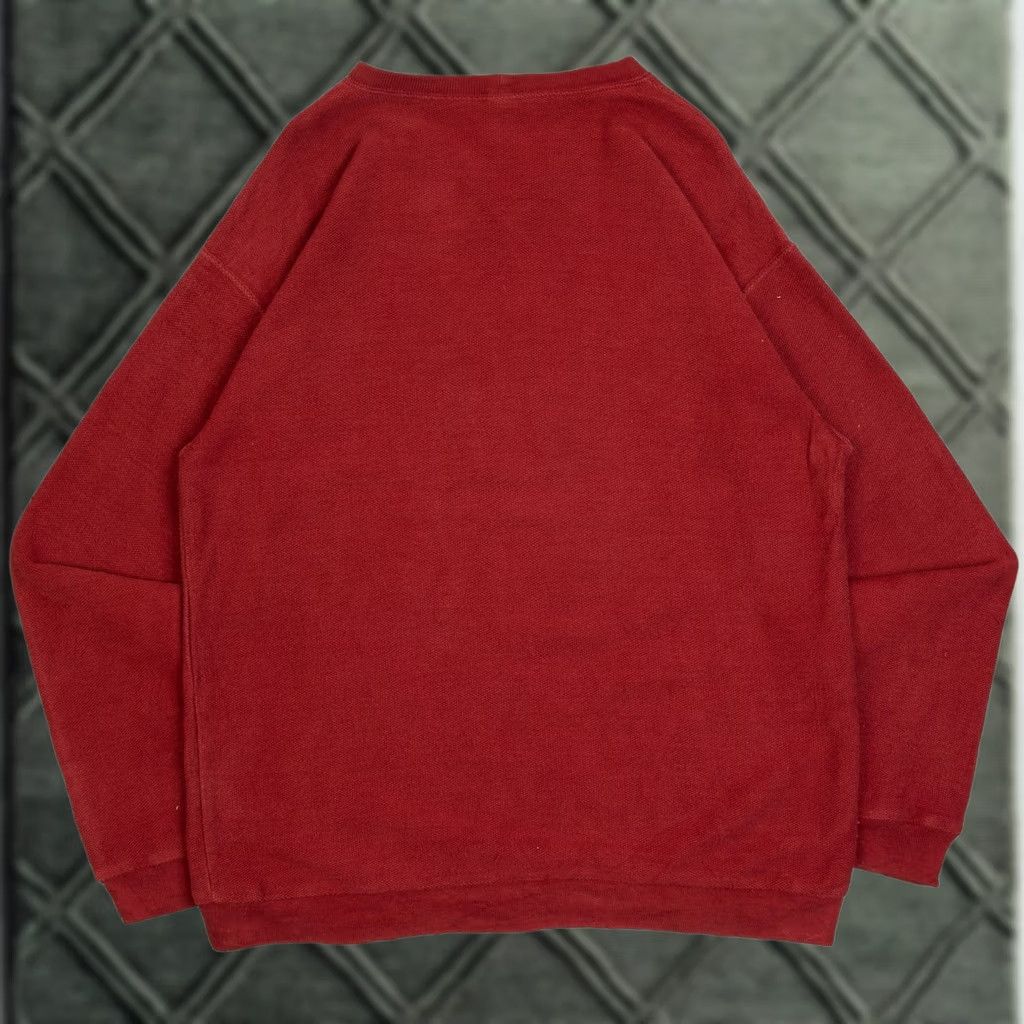 Lands' End Lands' End 1990s Vintage Sweatshirt Men's Large Red USA Made Pullover Sweatshirt Size US L / EU 52-54 / 3 - 1 Thumbnail