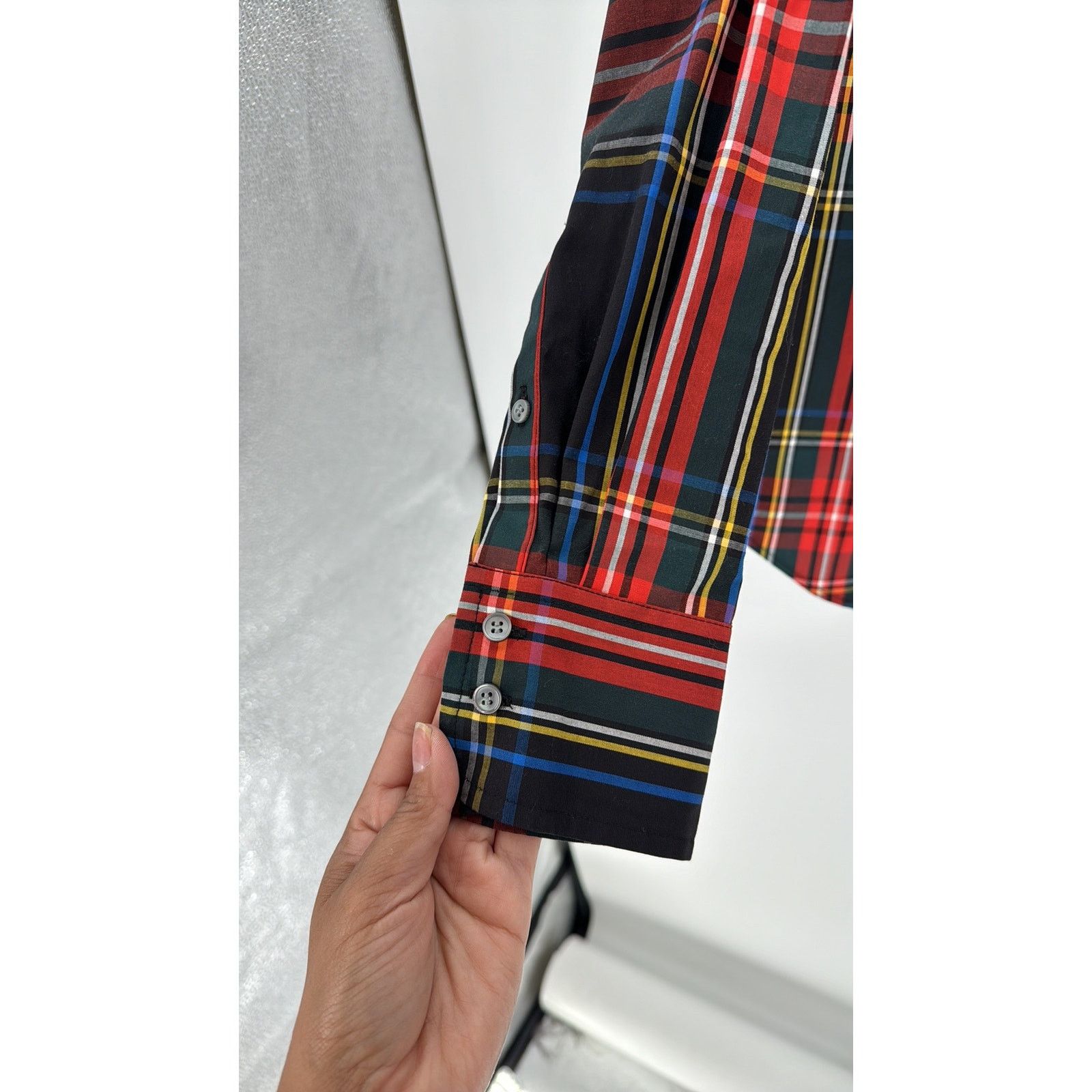 J.Crew J.CREW Slim-fit stretch poplin shirt in Stewart tartan sz 4 Size S / US 4 / IT 40 - 5 Thumbnail