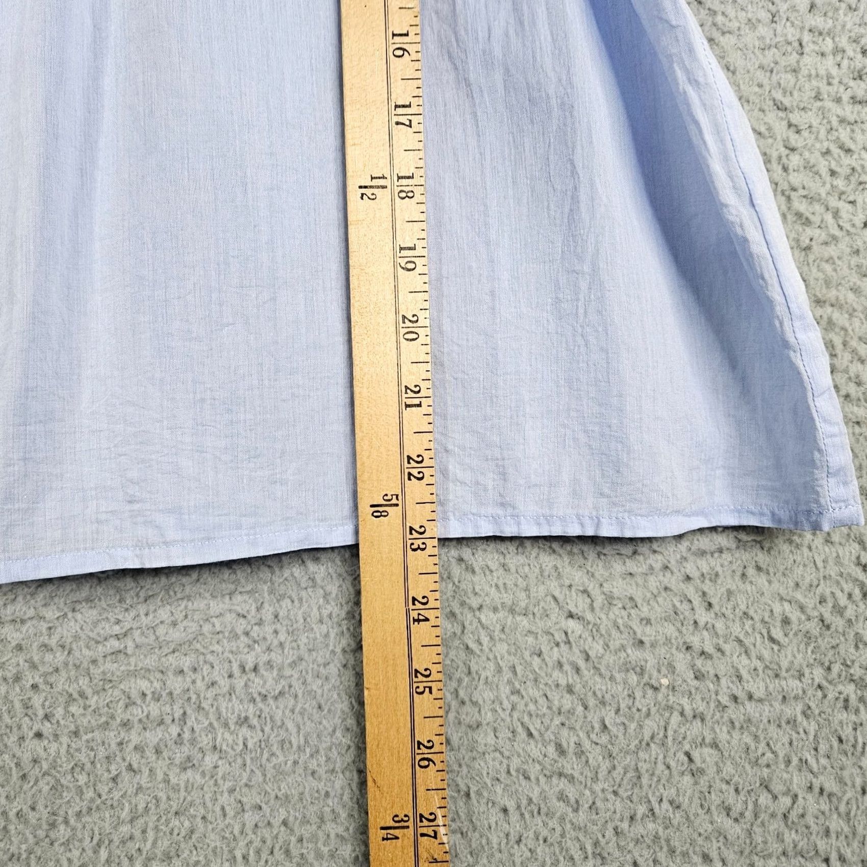 Vintage VINTAGE MERLETTE Lisse Chambray Smocked blue Women’s Blouse XS Shirt Adult XS Blue Solid 90s Mens Boys Girls Size XS / US 0-2 / IT 36-38 - 4 Thumbnail