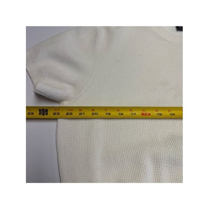 Club Monaco Club Monaco Knit Sweater Shirt Mens 2XL White Cotton Size US XXL / EU 58 / 5 - 8 Thumbnail