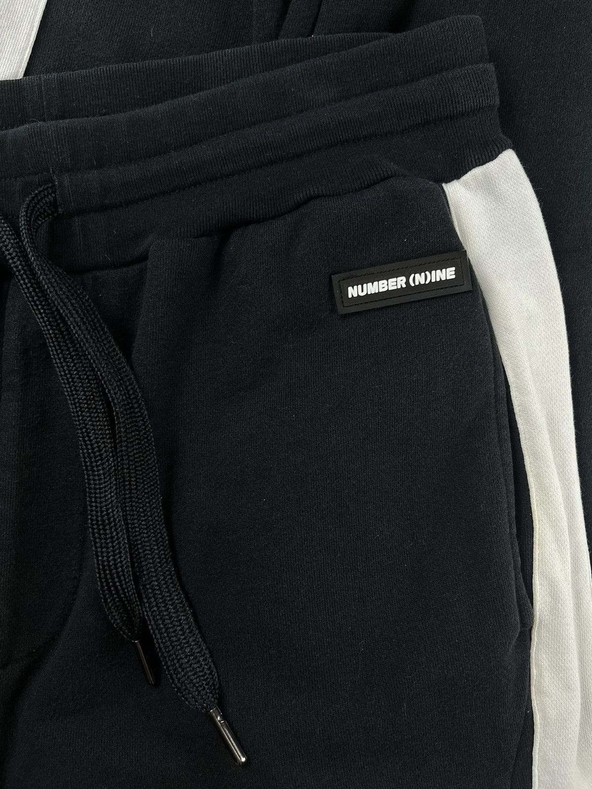 Number (N)ine Number (N)ine Black Tracksuit Striped Sweatpants Size US 30 / EU 46 - 3 Thumbnail