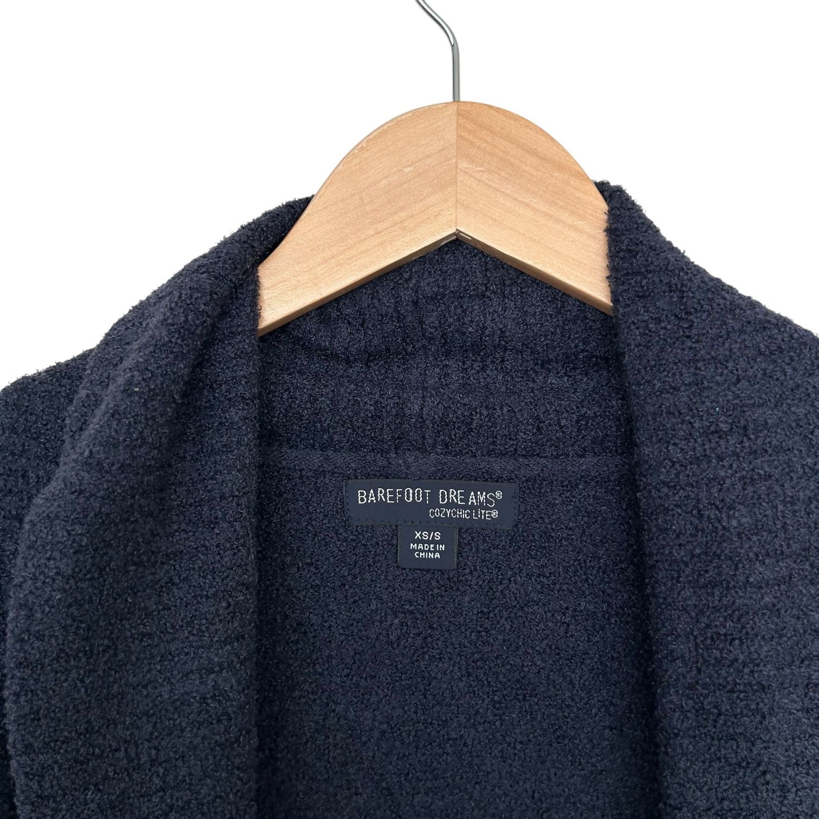 Other Barefoot Dreams Cozychic Lite Navy Blue Circle Cardigan XS/S Size XS / US 0-2 / IT 36-38 - 2 Thumbnail