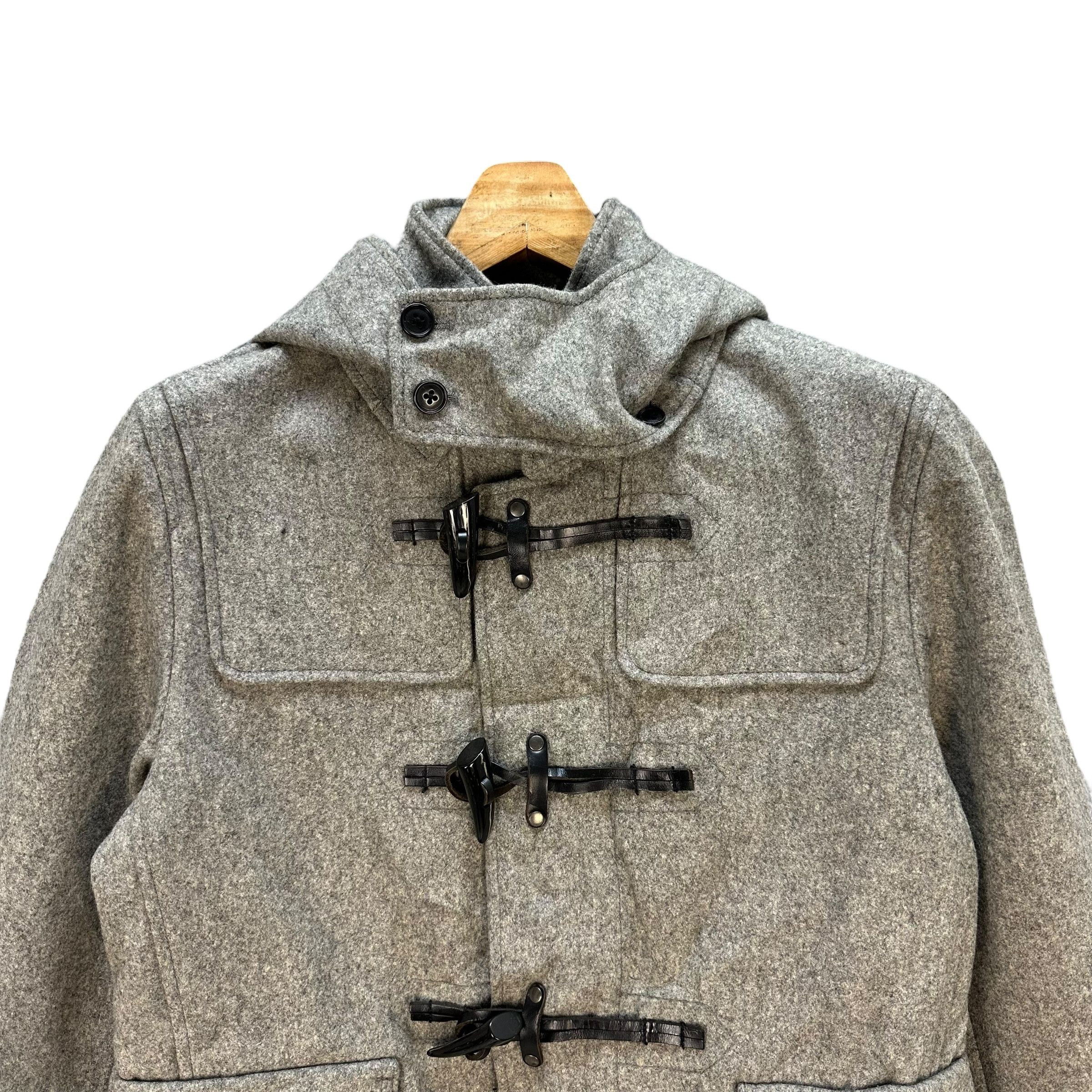 Tete Homme TETE HOMME Wool Blend Short Duffle Coat Jacket #A72-1754 Size US S / EU 44-46 / 1 - 2 Thumbnail