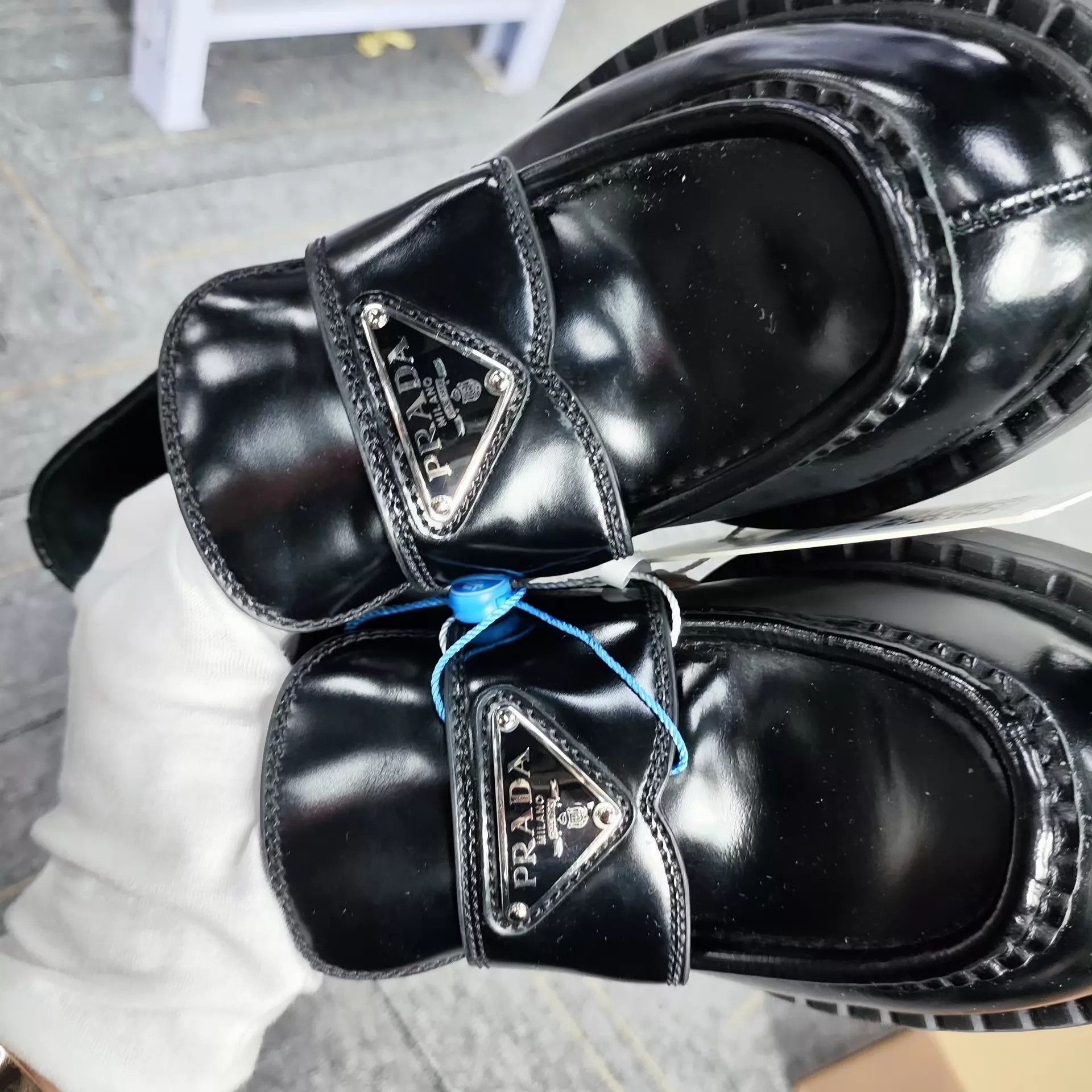 Prada Women's Prada Calfskin Loafers 35.5 Size US 5 / IT 35 - 2 Thumbnail
