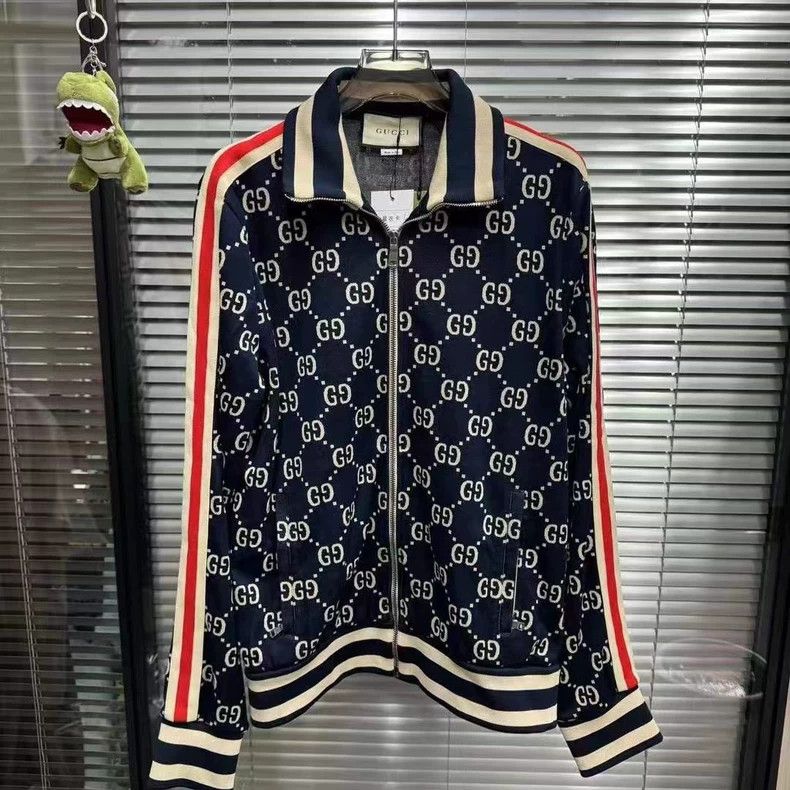 Gucci Gucci Blue Red GG Printed Jacket - dmc Size US M / EU 48-50 / 2 - 1 Thumbnail