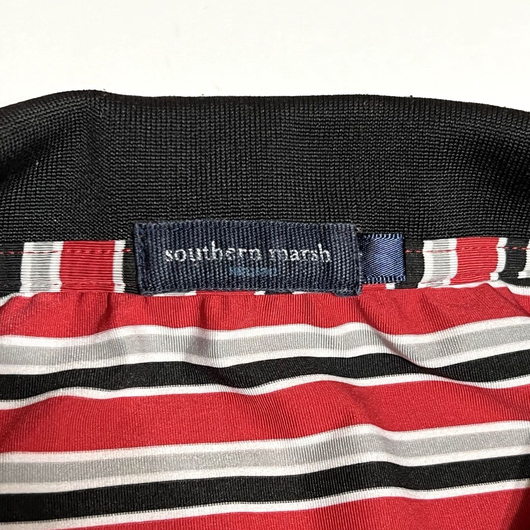 Vintage Southern Marsh Polo Shirt Men's M Stripe Short Sleeve Duck Logo Golf Polo Shirt Size US M / EU 48-50 / 2 - 7 Thumbnail