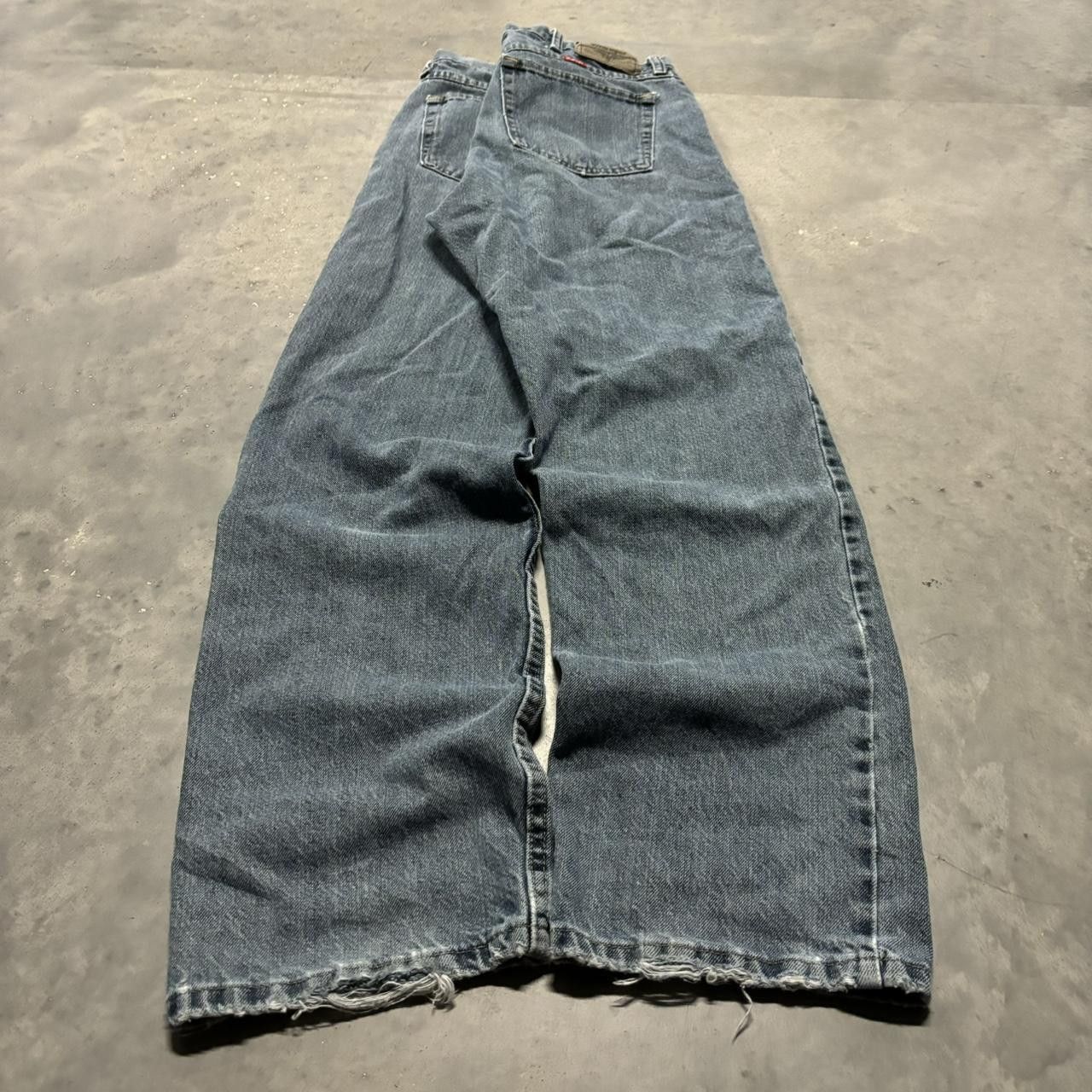 Japanese Brand × Vintage Crazy Vintage Y2K/2000s Grunge Medium Wash Essential Denim Jeans! Size US 34 / EU 50 - 4 Thumbnail