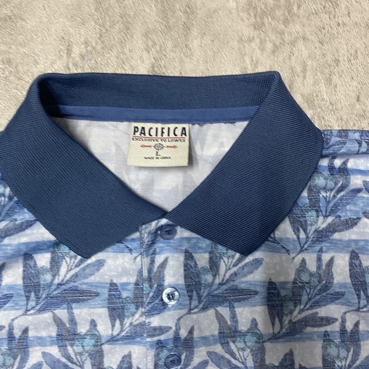 Other Blue and white striped short sleeve polo shirt Size US L / EU 52-54 / 3 - 3 Thumbnail