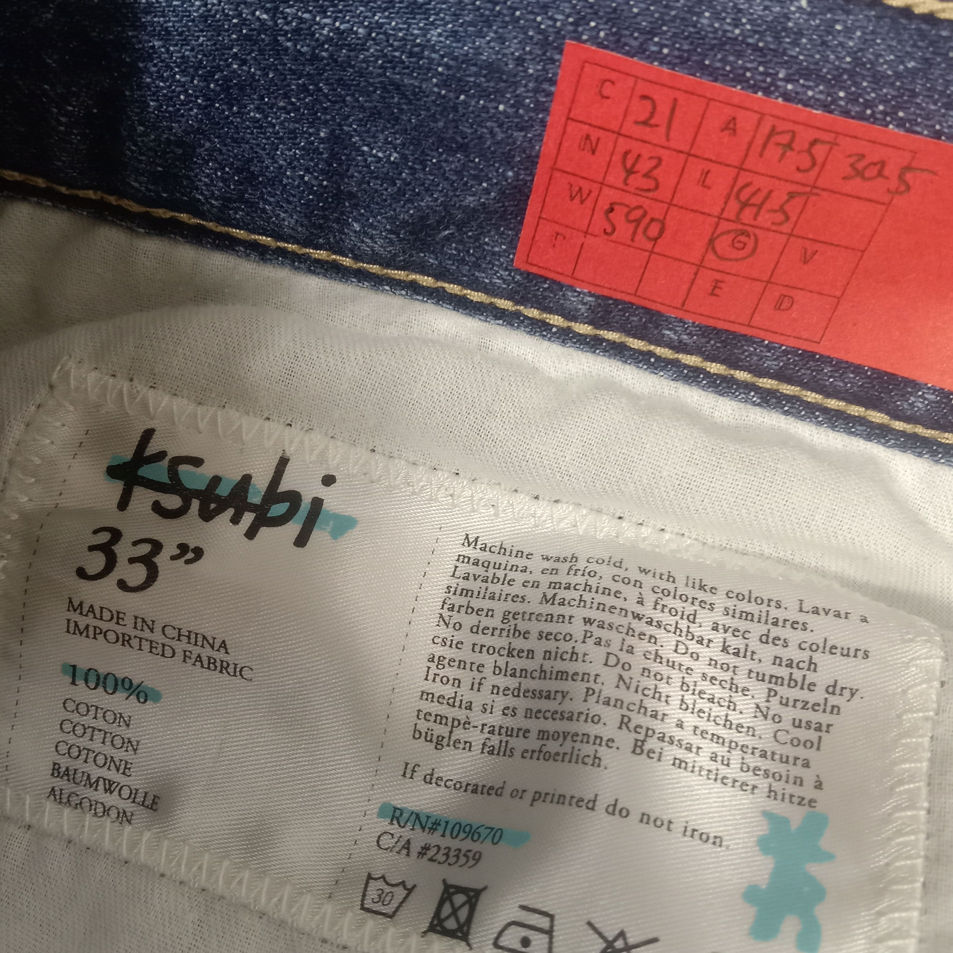 Japanese Brand × Ksubi × Vintage Ksubi Japanese Streetwear Style Daily Jeans Size US 35 - 14 Thumbnail