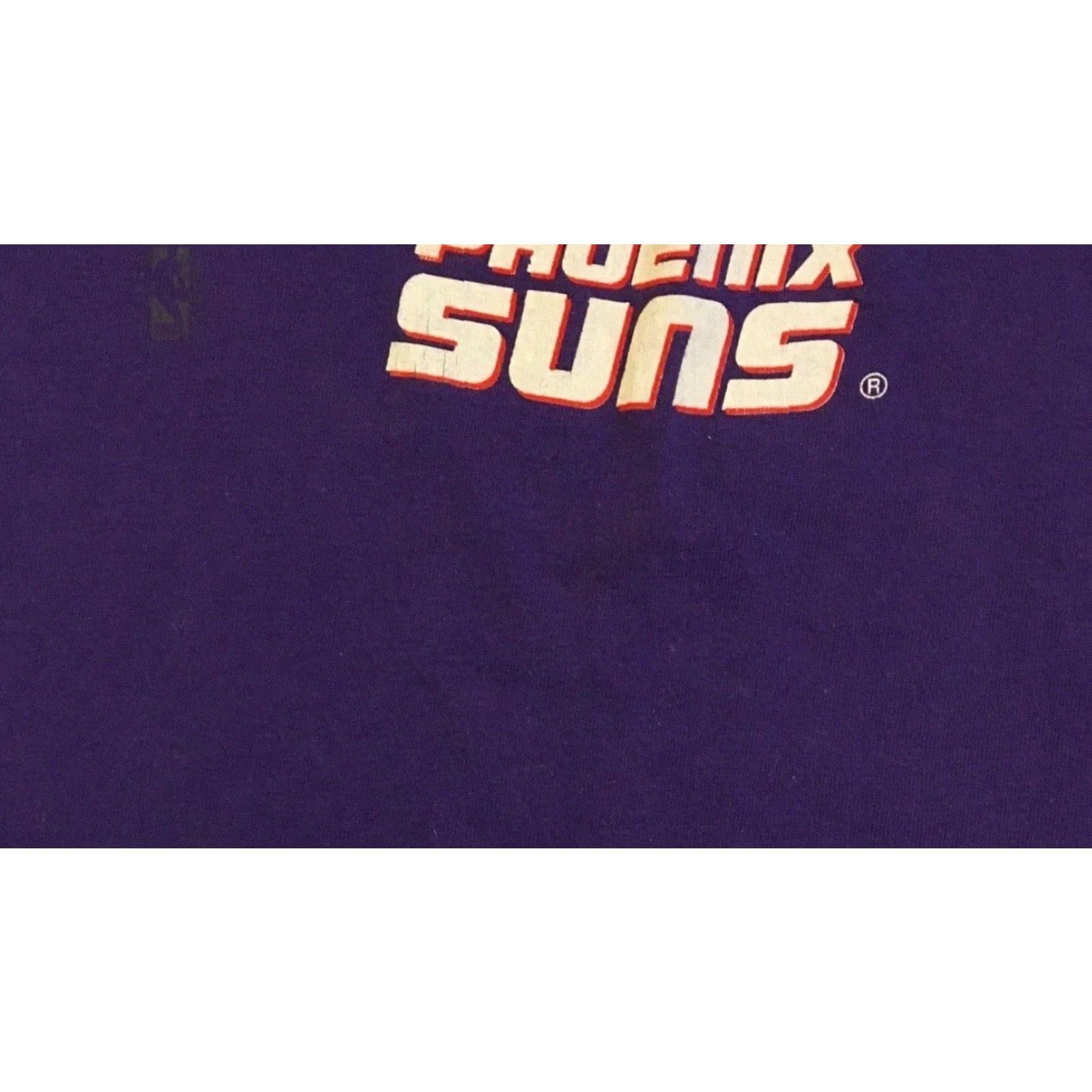 Vintage VINTAGE 90s Phoenix Suns Faded Spellout Shirt XL Purple Nike? Size US XL / EU 56 / 4 - 4 Thumbnail