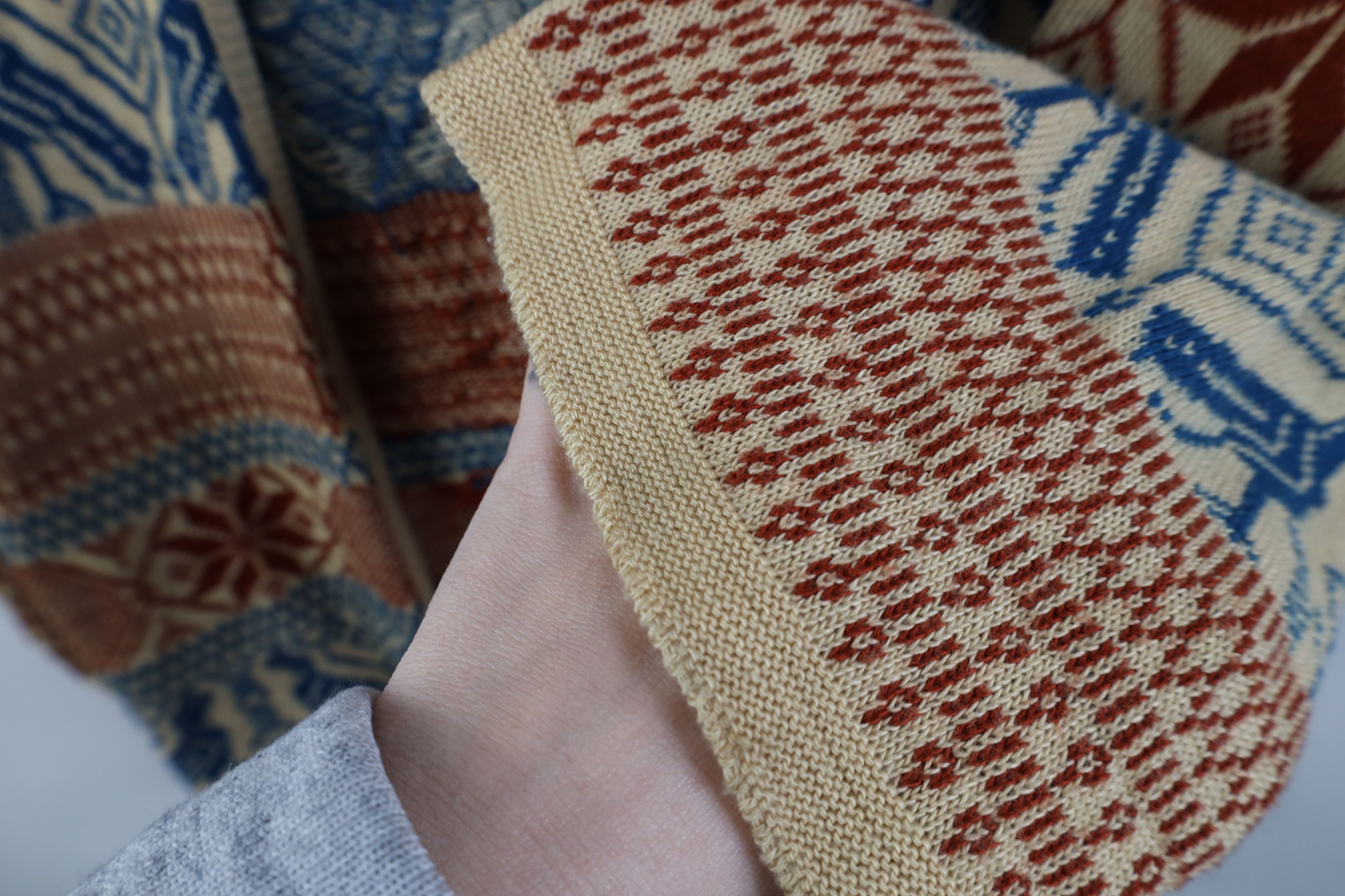 Vintage Vintage 60s 70s Boho Chic Knit Hooded Hoodie Sweater USA Size M / US 6-8 / IT 42-44 - 12 Thumbnail