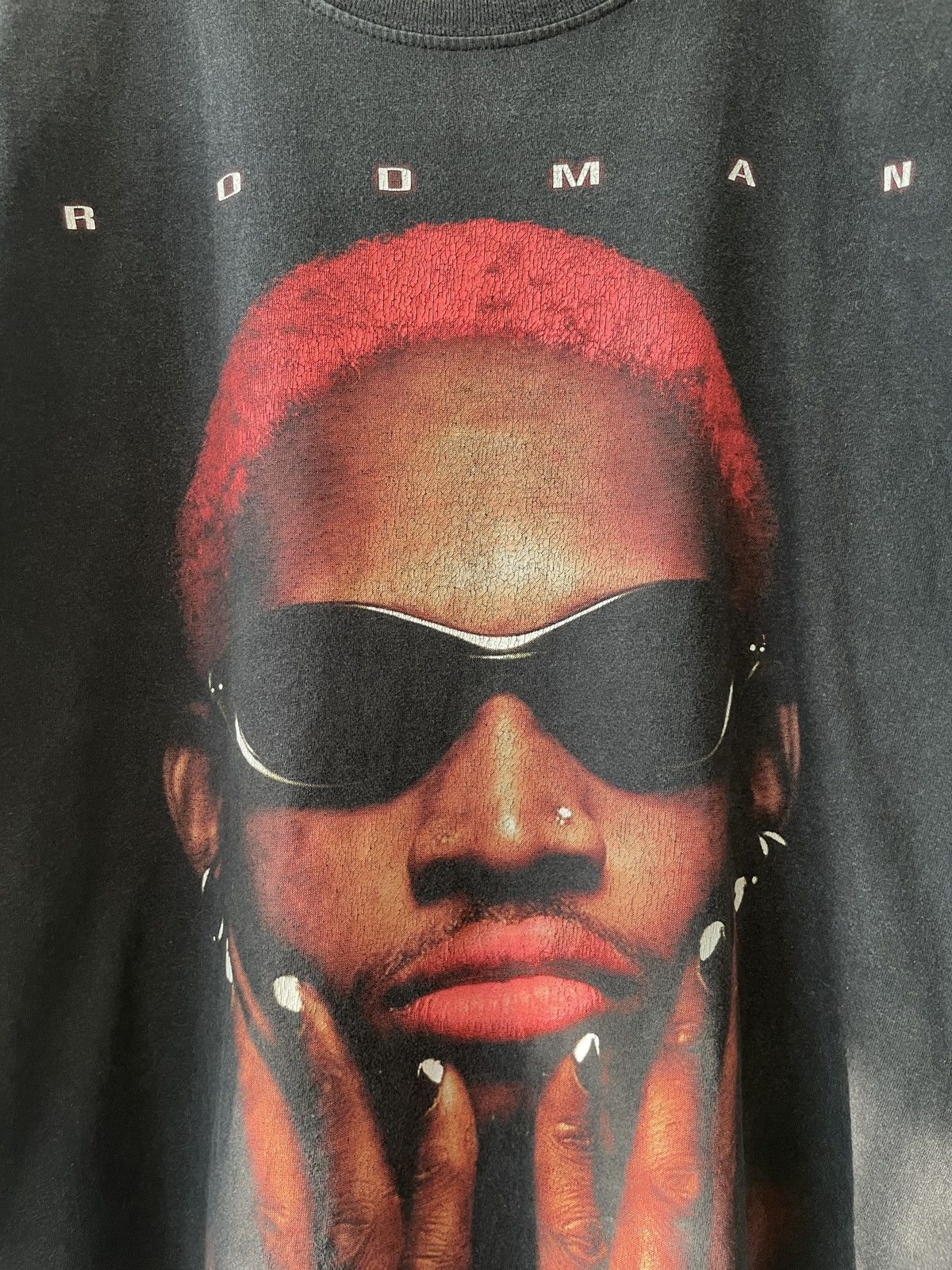 Vintage Vintage Boot Dennis Rodman 90s T-Shirt Size US L / EU 52-54 / 3 - 2 Thumbnail