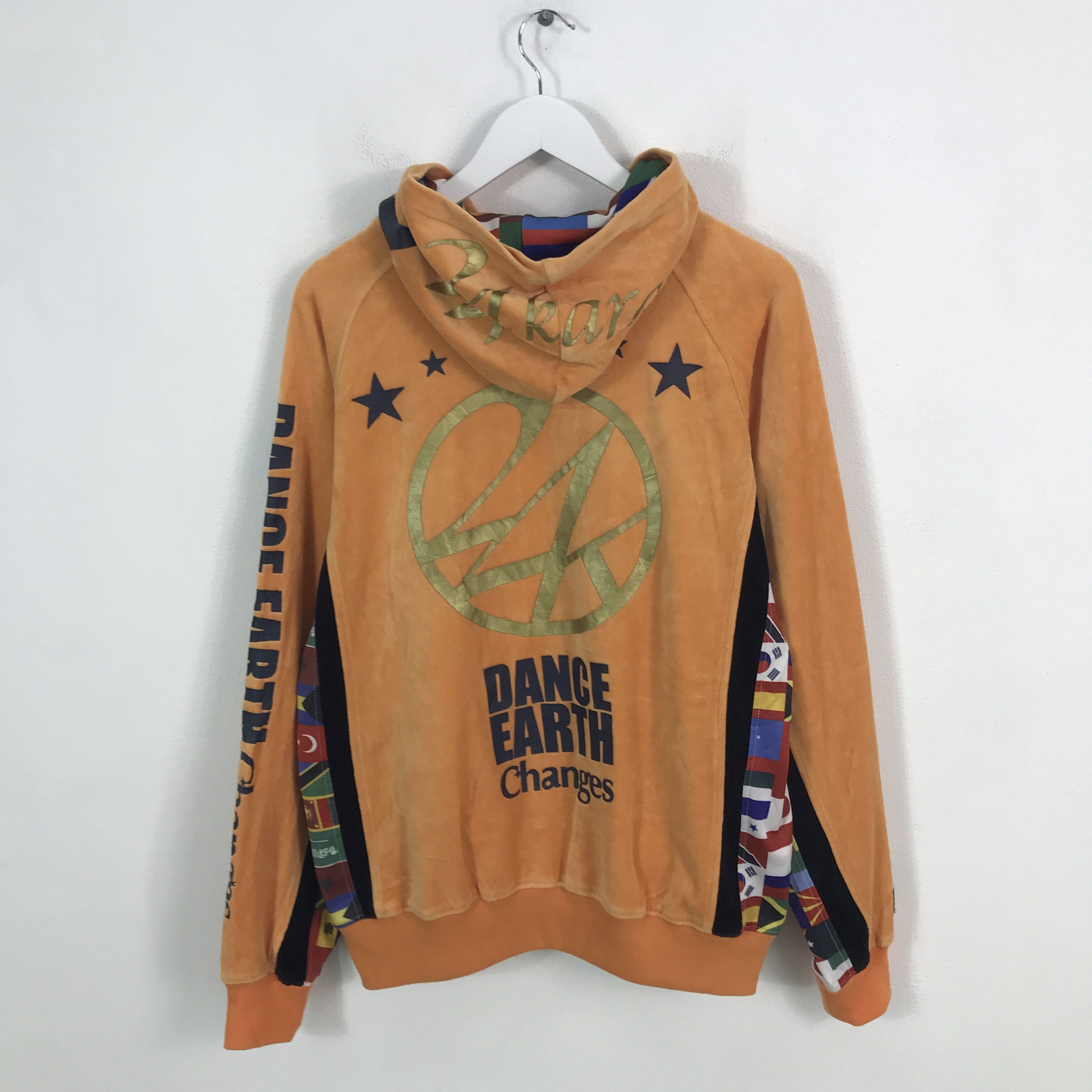 Japanese Brand 24K dance earth changes Zipper Jacket With Hoodie Size US M / EU 48-50 / 2 - 1 Thumbnail