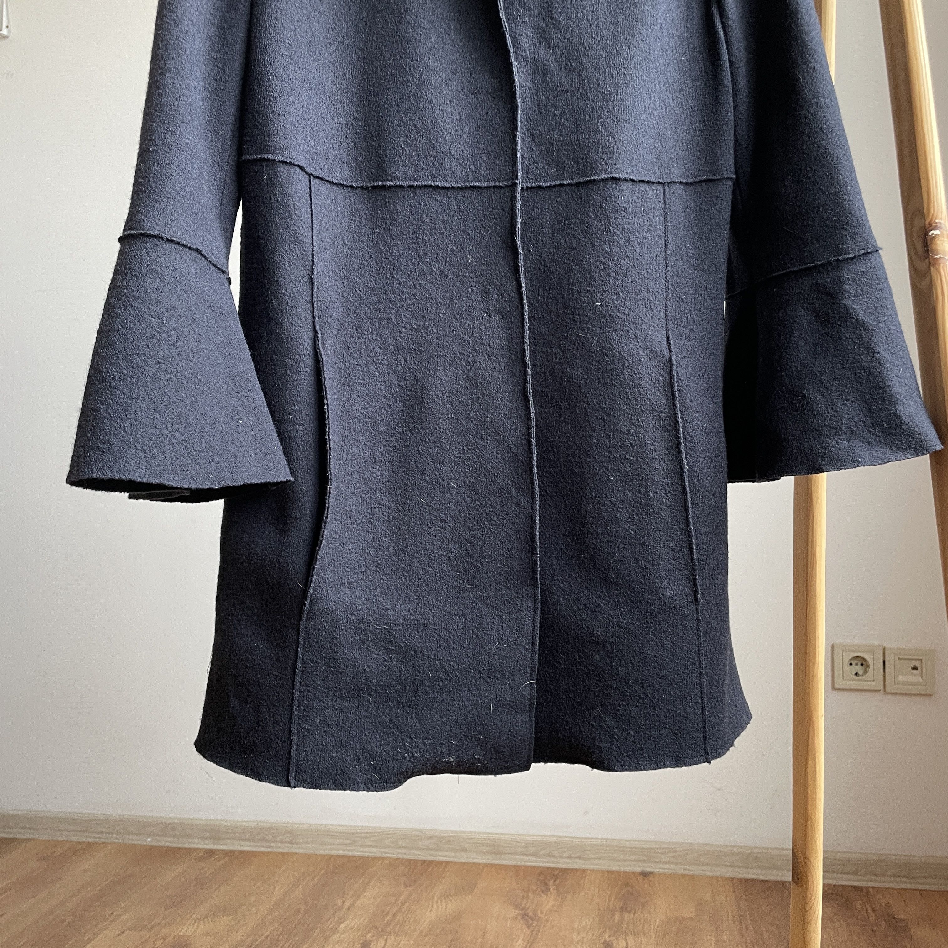 Marella Marella by Max Mara Womens Raw Edge Wool Coat Size S / US 4 / IT 40 - 8 Thumbnail
