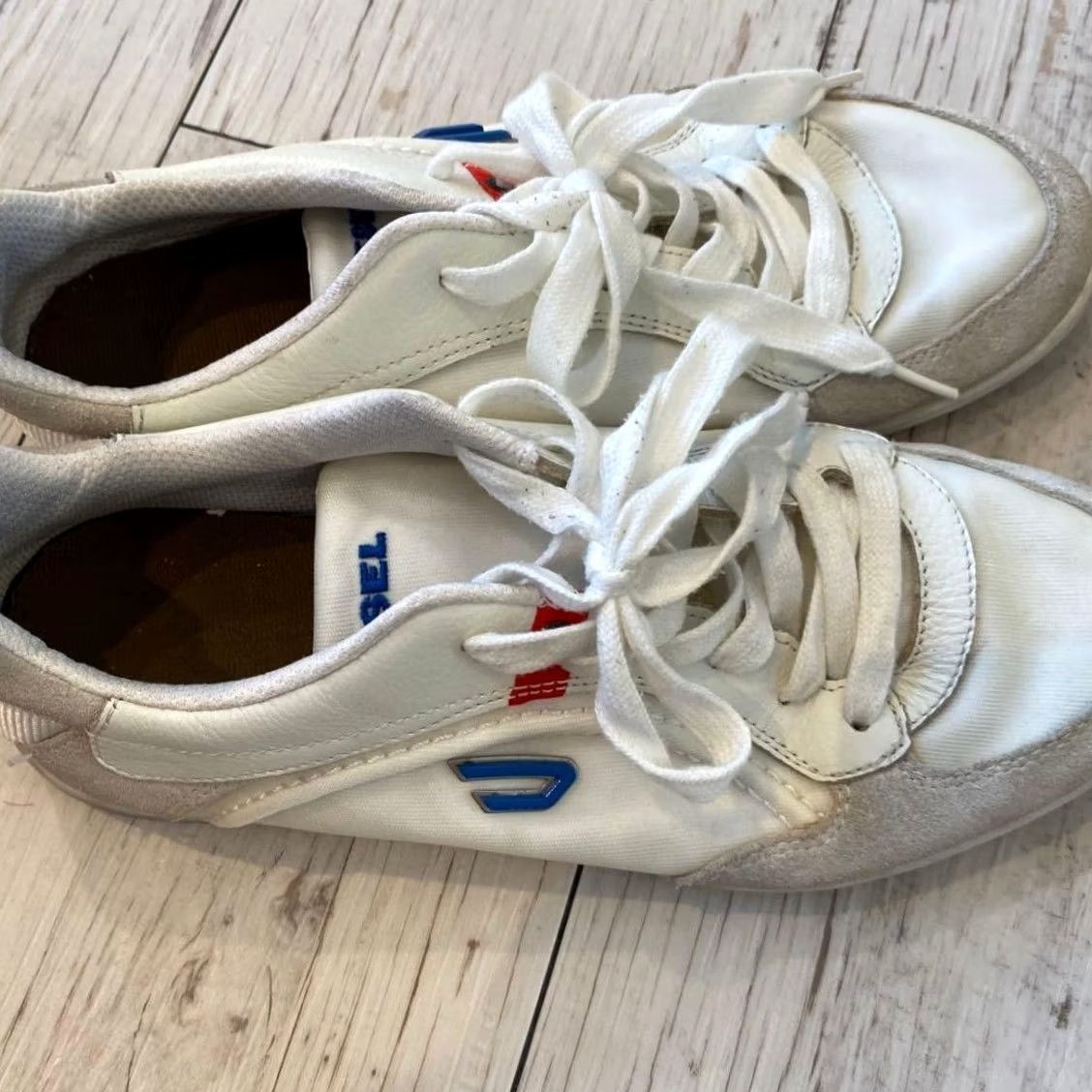 Diesel VINTAGE Diesel Sneakers Mens Men 0US White Lace Luxury Casual Stylish Durable Size US 9 / EU 42 - 2 Thumbnail