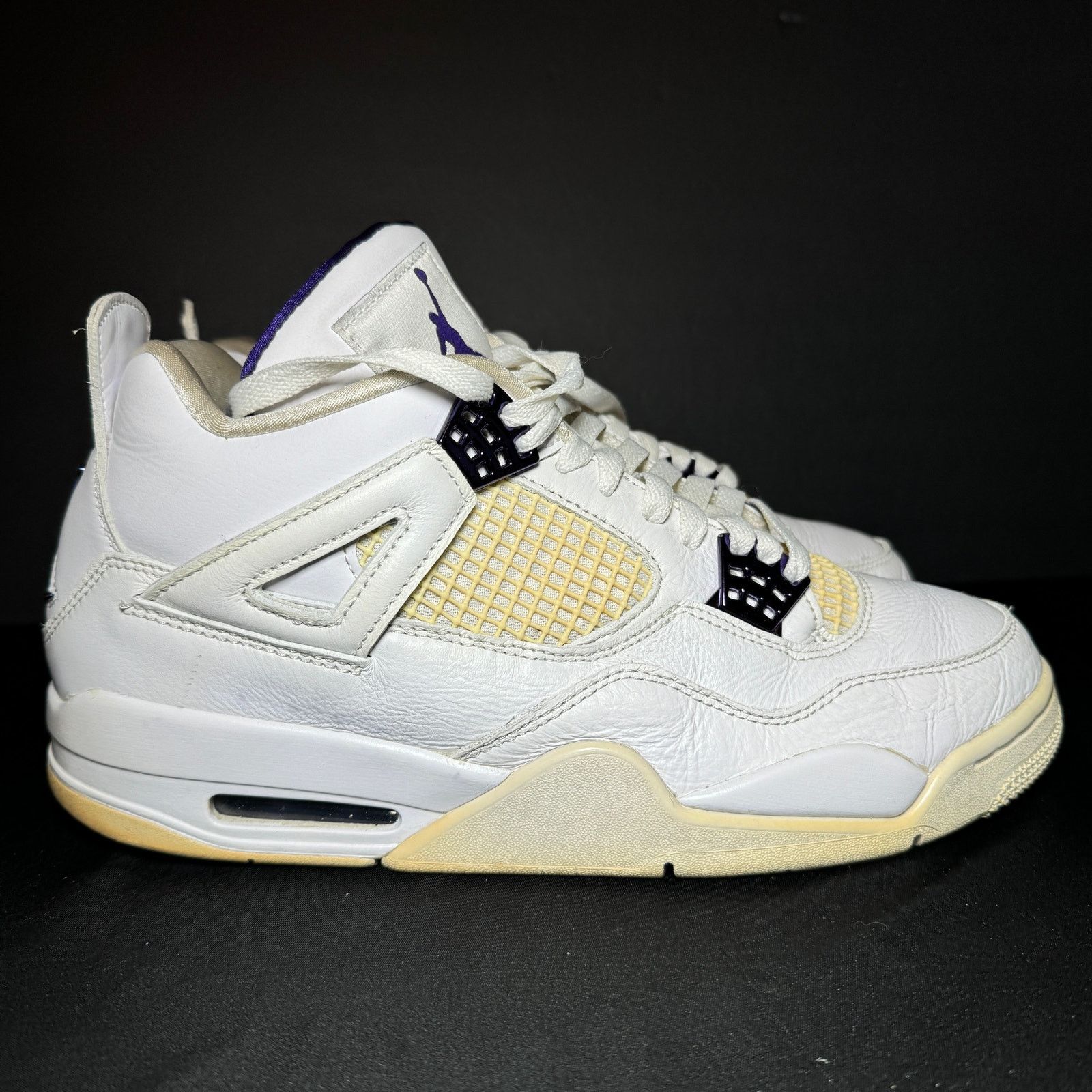 Jordan Brand × Nike Nike Air Jordan 4 Retro Purple Metallic Men's Shoes Size 10 Size US 10 / EU 43 - 10 Thumbnail