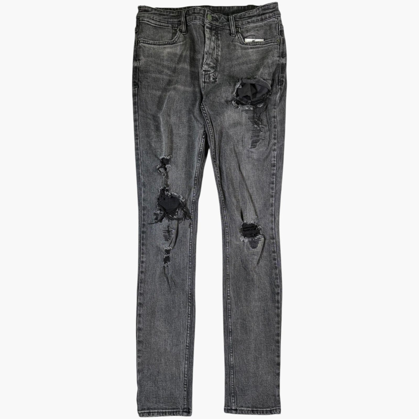 Purple Brand Purple Brand Paint Splatter Black Jeans Size US 31 - 1 Thumbnail