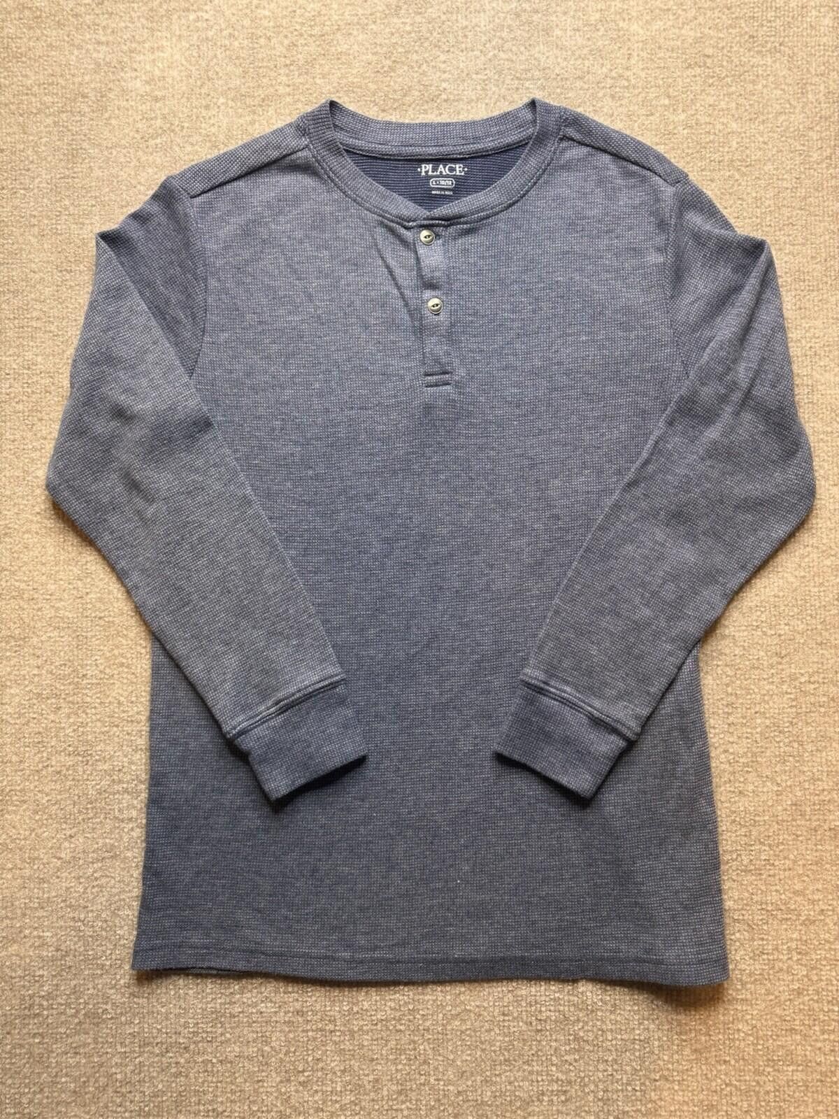 Other Children’s Place Boys L 10/12 Henley Thermal Waffle Knit 780 Size US XXS / EU 40 - 2 Thumbnail