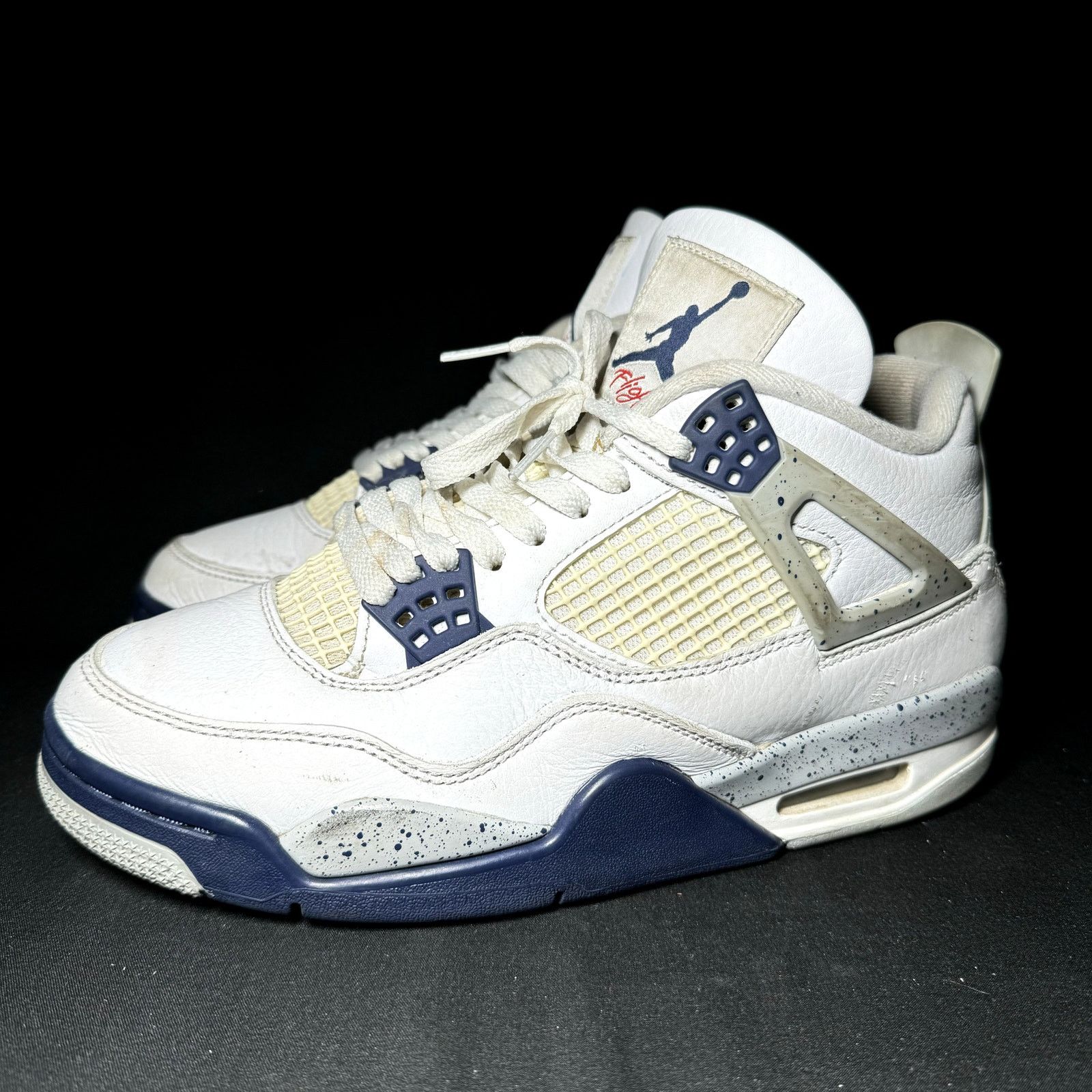 Jordan Brand × Nike Nike Air Jordan 4 Retro Midnight Navy Men's Shoes - Size 7 Size US 7 / EU 40 - 9 Thumbnail