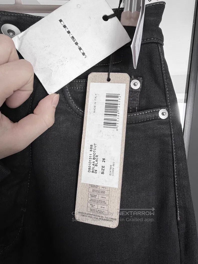 Rick Owens Rick Owens High-Waisted Black Denim Pants Size US 26 / EU 42 - 3 Thumbnail