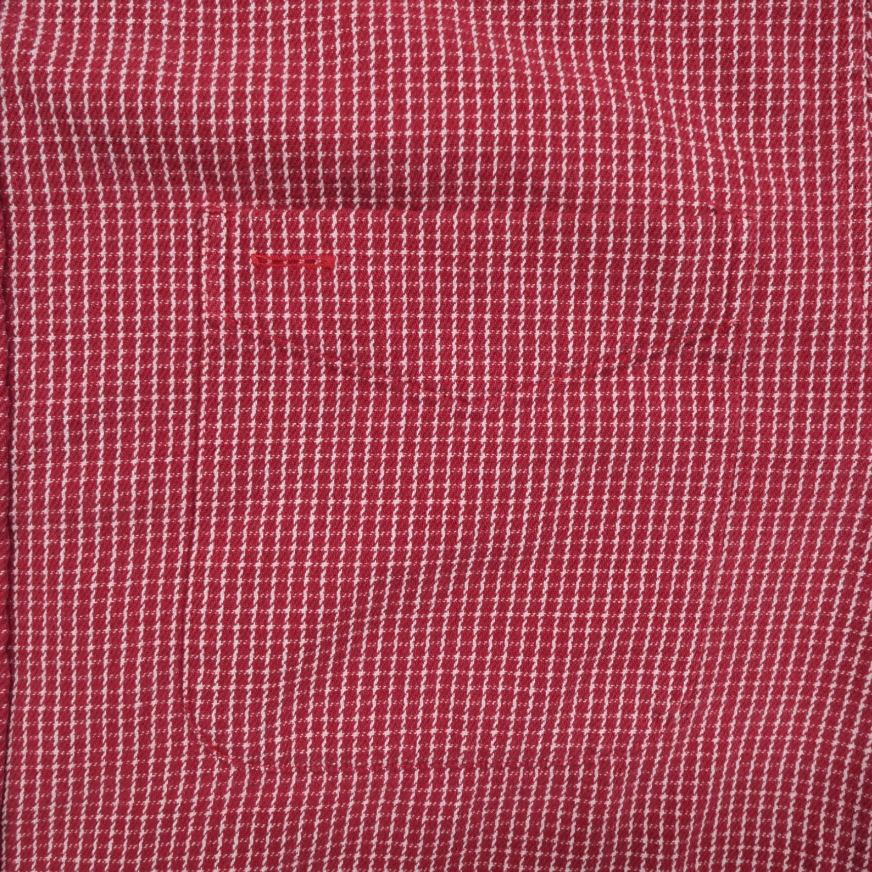 Vintage VINTAGE Sutter & Grant Shirt Mens Medium Red White Houndstooth Heavyweight 90s Size US M / EU 48-50 / 2 - 2 Thumbnail
