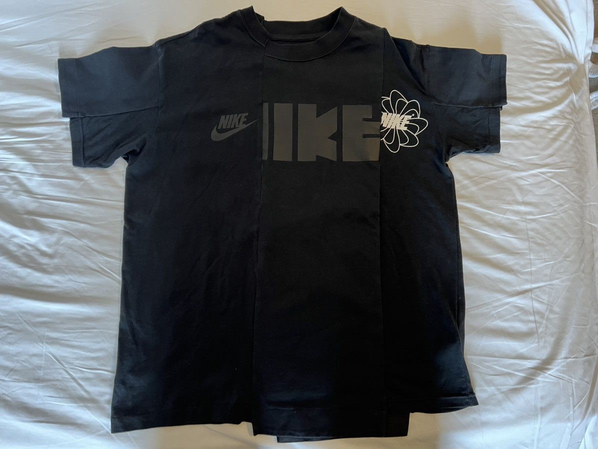 image of Nike x Sacai T-Shirt in Black, Women's (Size Small)