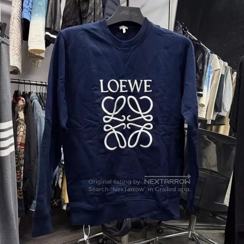 Loewe Loewe Blue and white embroidered logo hoodie Size S / US 4 / IT 40 - 1 Thumbnail