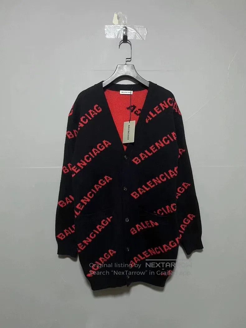 Balenciaga Balenciaga Bullet screen full-print cardigan Size US S / EU 44-46 / 1 - 1 Thumbnail