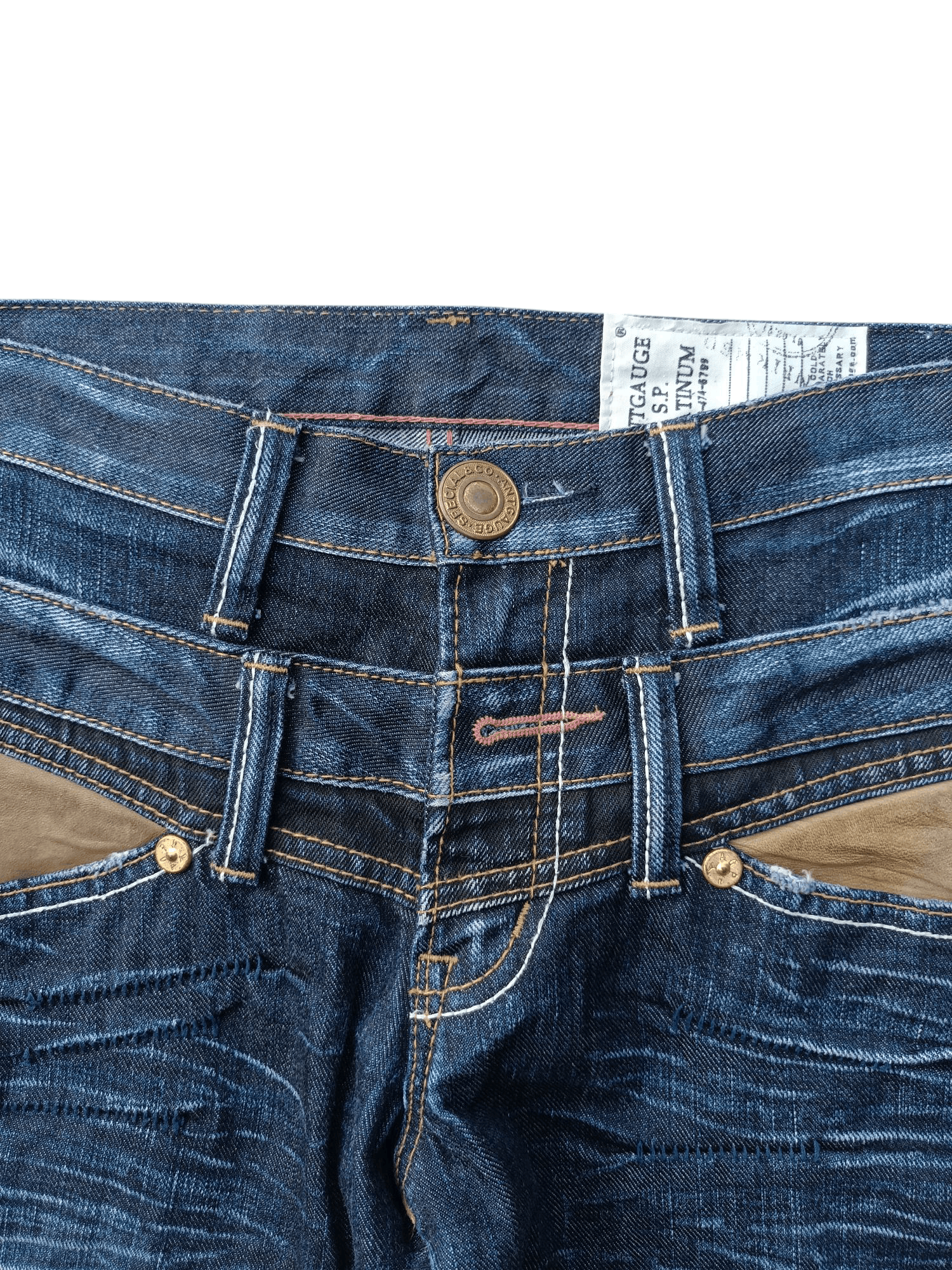 Japanese Brand Antgauge SP Platinium Double Waisted Denim E236 Size US 31 - 4 Thumbnail