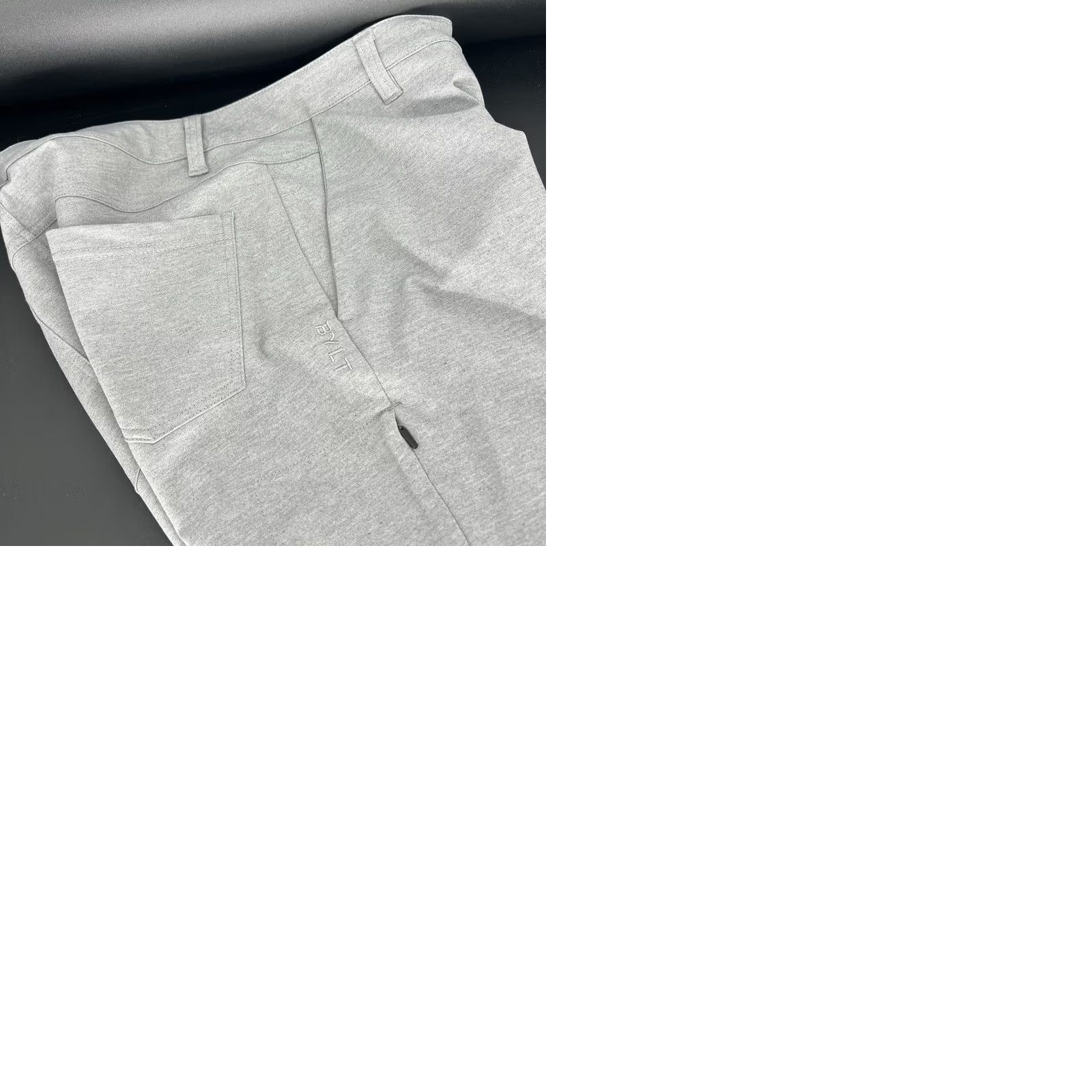 Vintage BYLT Everyday Pant 2.0 Slim Fit Chino Pants Mens 34 Gray 34x30 Tapered Flat Front Zip Pocket Slas h Pockets Casual Size US 34 / EU 50 - 10 Thumbnail