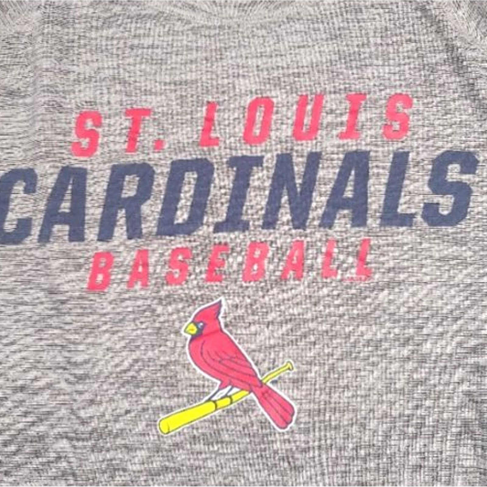 MLB VINTAGE St. Louis Cardinals MLB Genuine Merchandise T-Shirt Mens Large Gray Spellout Tee Size US L / EU 52-54 / 3 - 4 Thumbnail