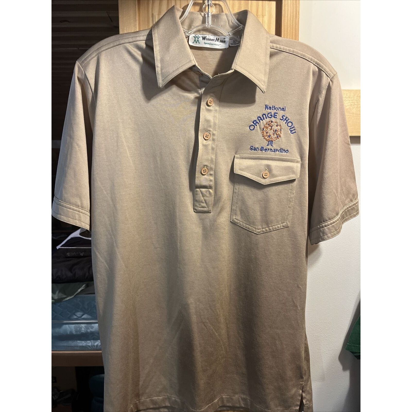 Other Winner Mate Vintage Men’s M Gold SS Polyester Polo Shirt Size US M / EU 48-50 / 2 - 2 Thumbnail
