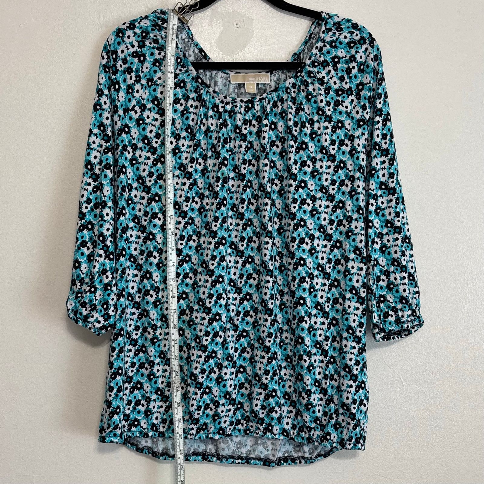 Michael Kors MICHAEL Michael Kors 3/4 sleeve Floral Top Size 1X Size XXL / US 16-18 / IT 52-54 - 3 Thumbnail