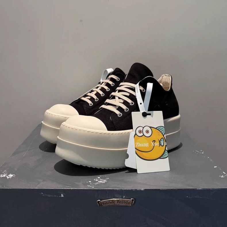 Rick Owens rick owens Double Line New Platform Low Top Big Converse Bo Size US 9 / EU 42 - 1 Thumbnail