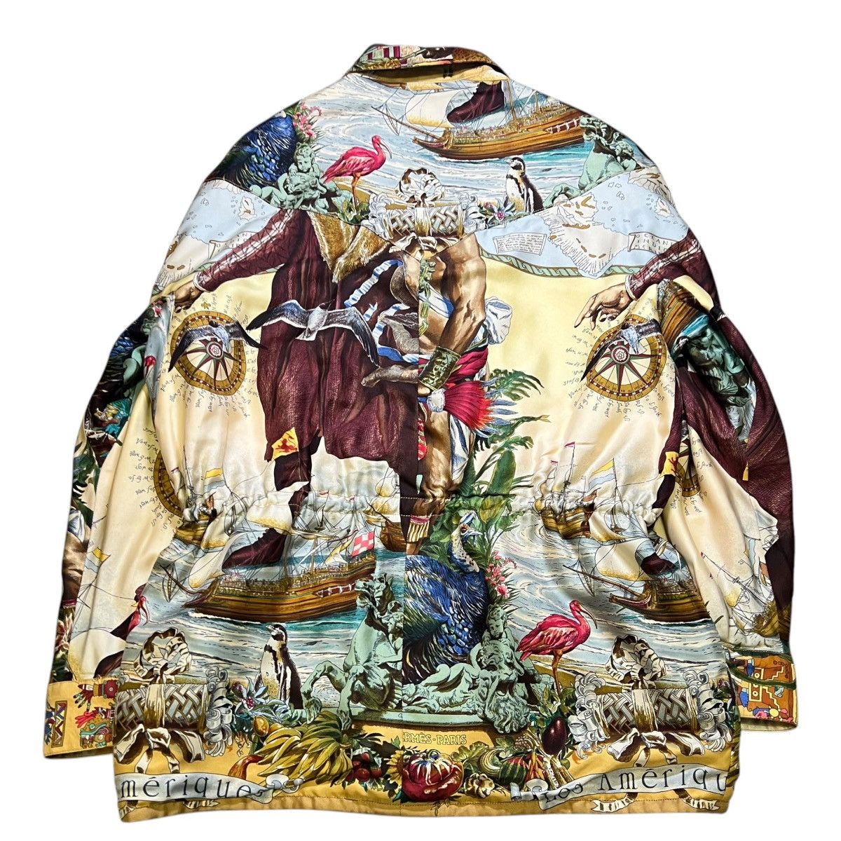 Hermes Hermès 1992 Silk Reversible Jacket - Art by Kermit Oliver Size US M / EU 48-50 / 2 - 13 Thumbnail