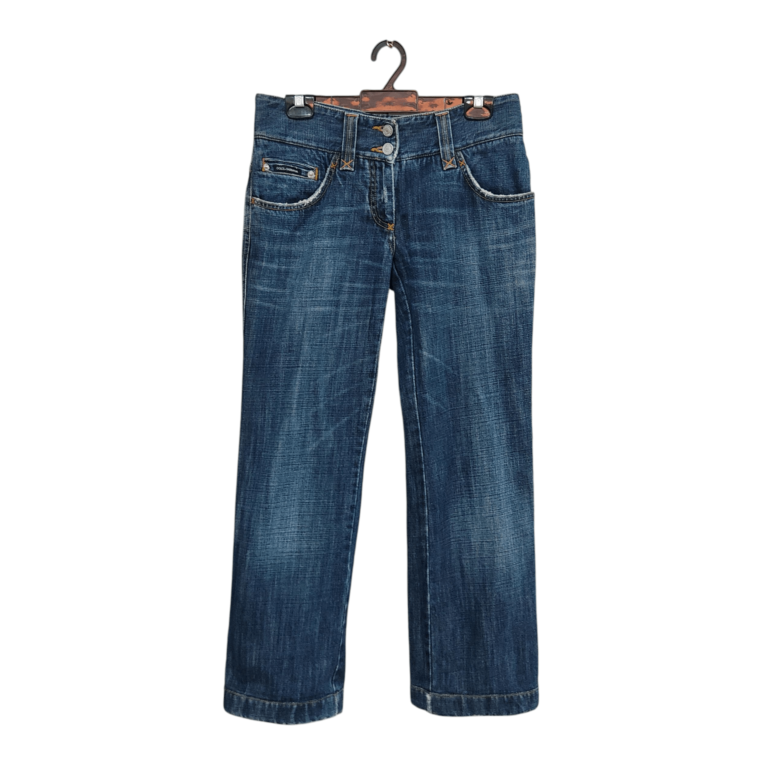 Dolce & Gabbana Dolce & Gabbana Washed Denim Pants Size 32" / US 10 / IT 46 - 1 Thumbnail