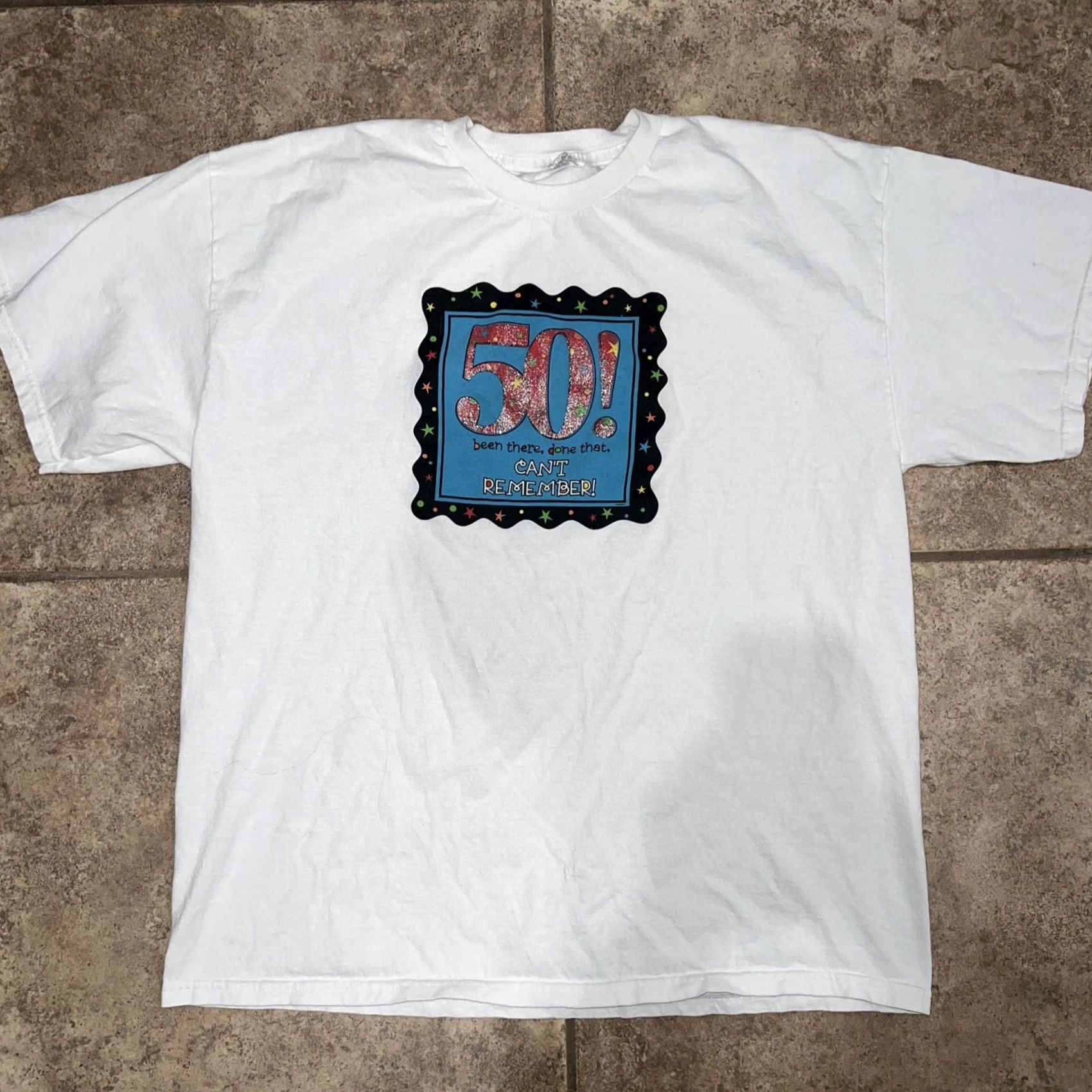 Vintage VTG 50 Been There Done That T-Shirt Mens XL White Size XL Mens Size US XL / EU 56 / 4 - 2 Thumbnail