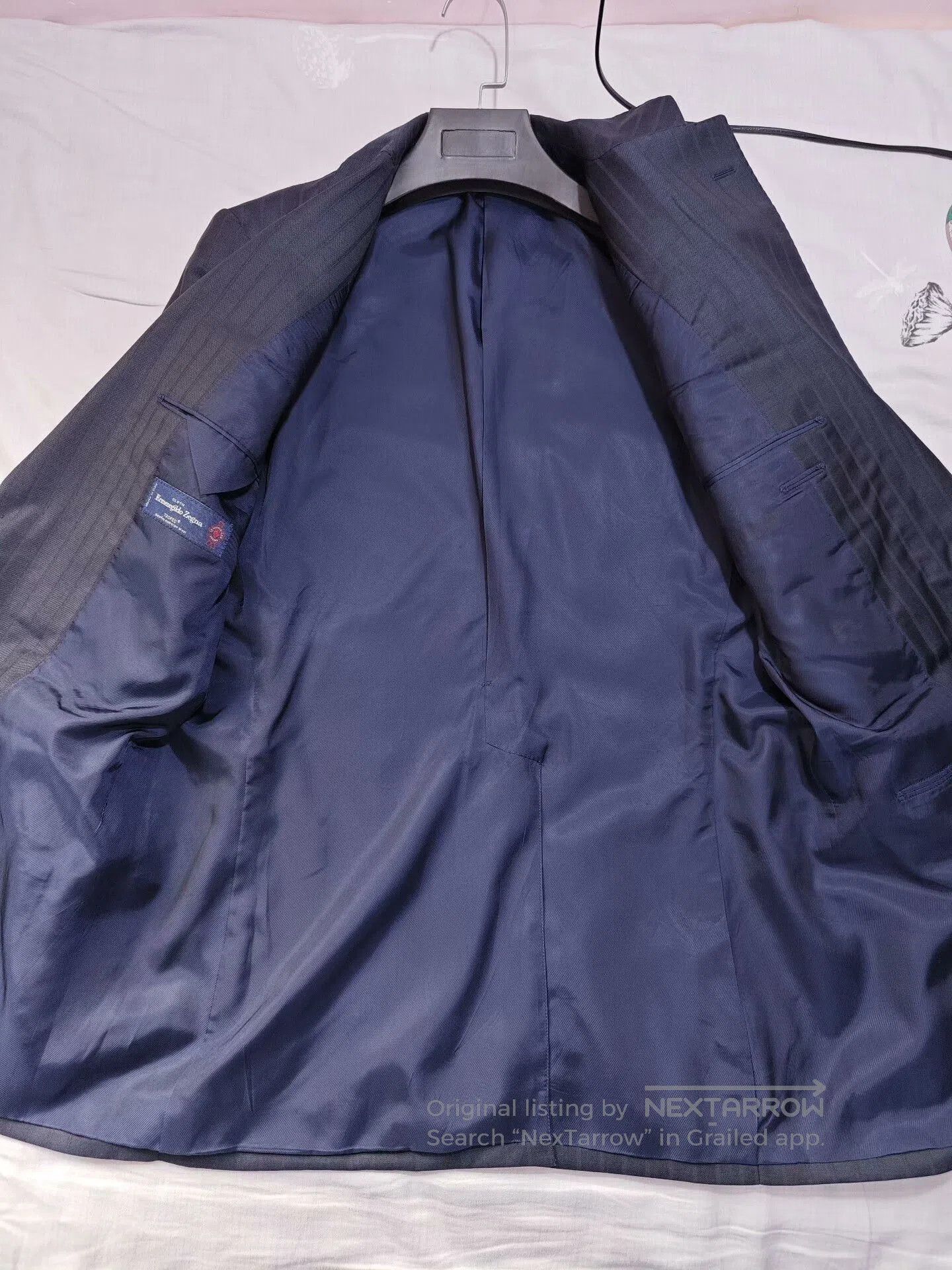 Ermenegildo Zegna Italian Zegna Wool-Linen Custom Suit. Size US S / EU 44-46 / 1 - 6 Thumbnail