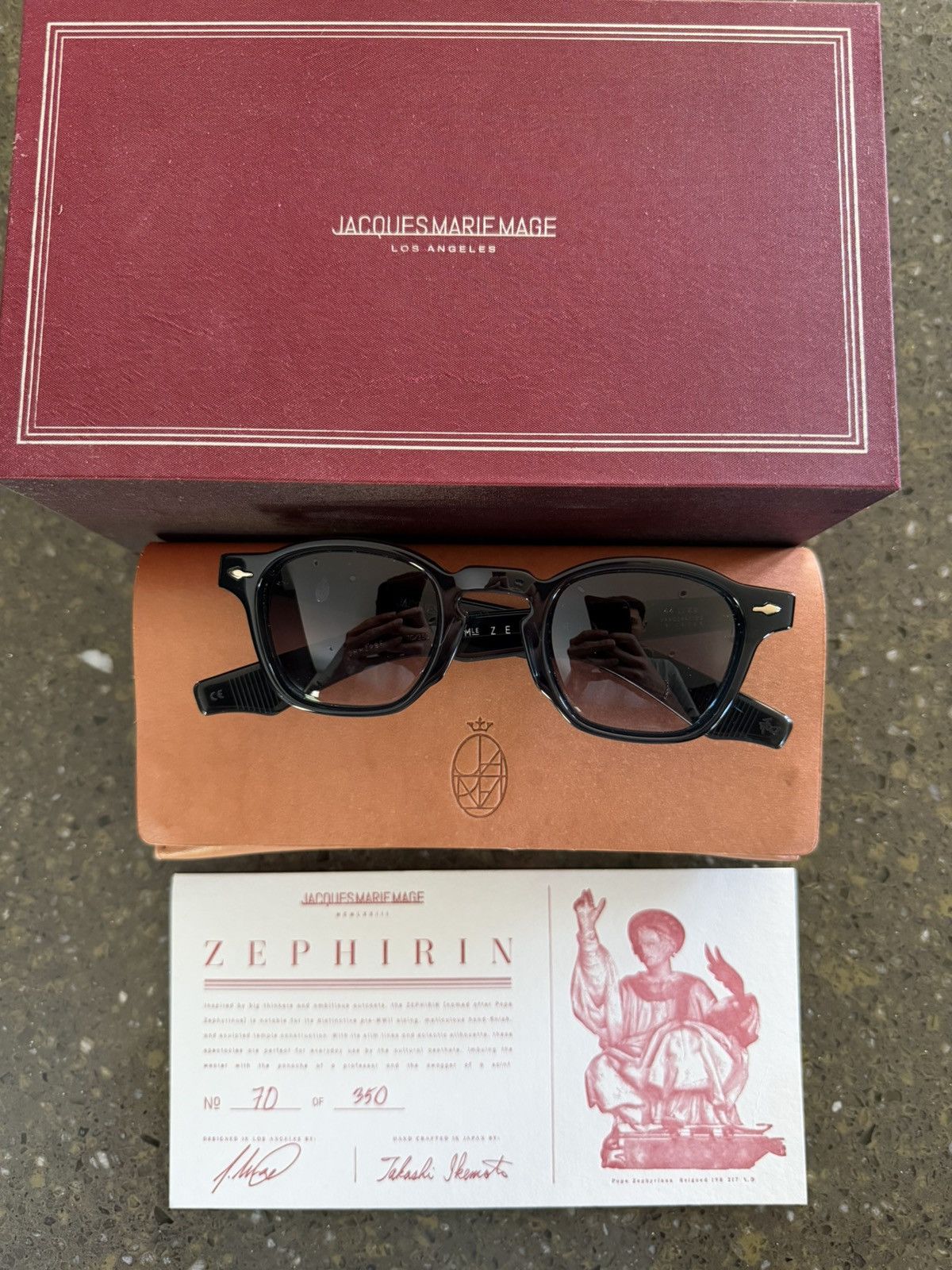 Jacques Marie Mage RARE Zephirin JMM frame Indigo *1/350* Size ONE SIZE - 1 Thumbnail