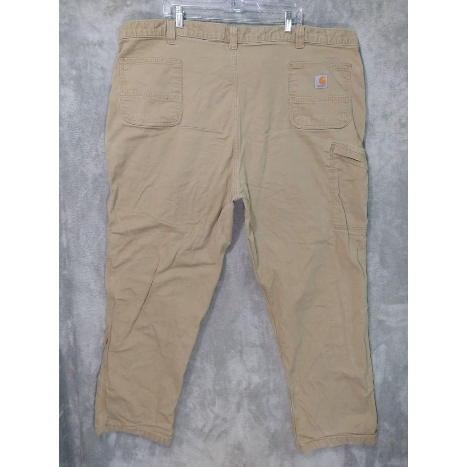 Carhartt Carhartt Pants Mens 50x32 Beige Rigby Lined Relaxed Straight Canvas Rugged Flex Chino Casual Workwear Big & Tall 50 Beige Mens Pants Size US 34 / EU 50 - 2 Thumbnail