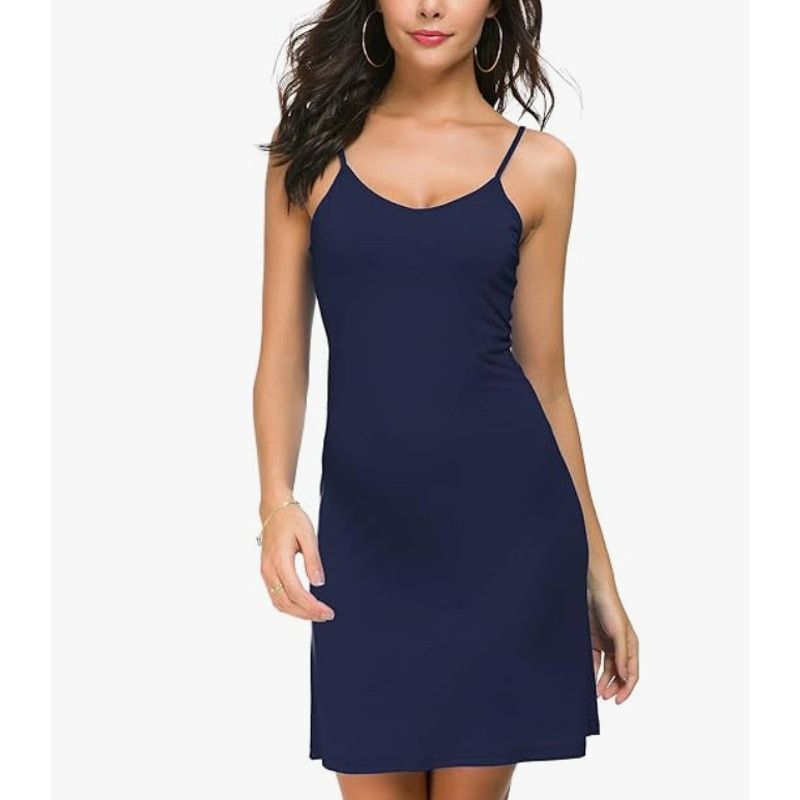 The Unbranded Brand Women's Adjustable Spaghetti Strap Cami Mini Dress SMALL Size L / US 10 / IT 46 - 3 Thumbnail