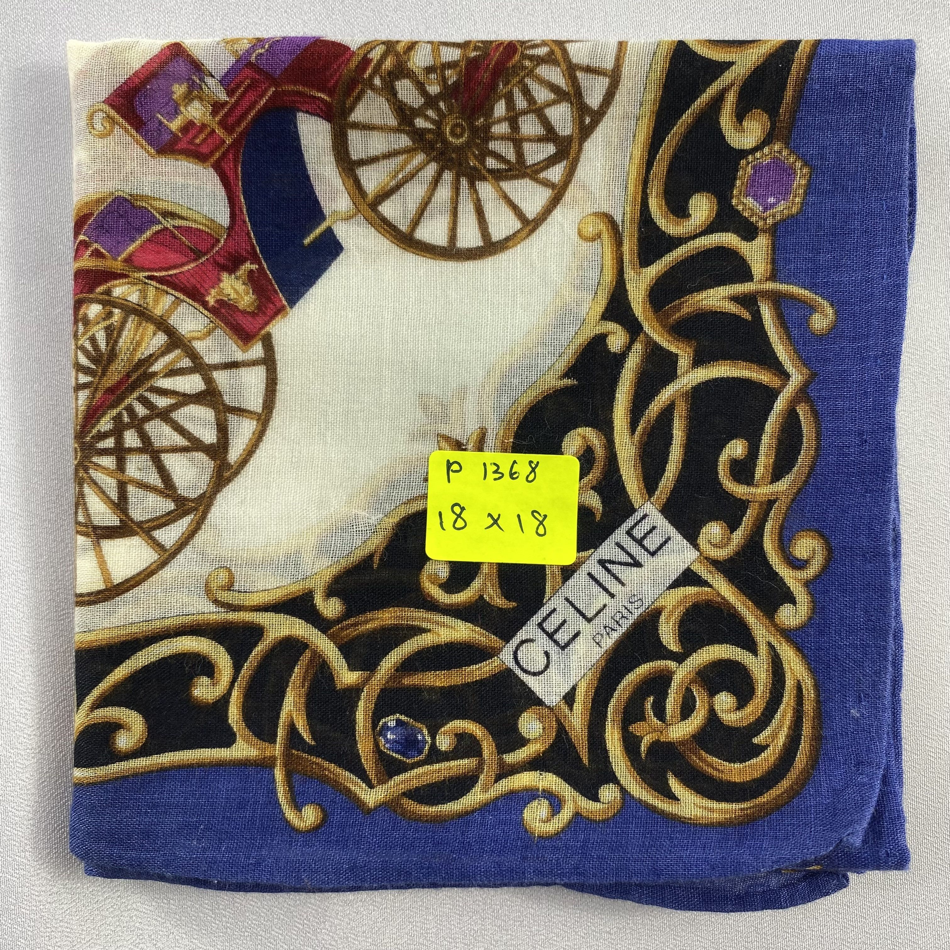 Celine × Vintage Celine Handkerchief / Neckerchief / Bandana-P1368 Size ONE SIZE - 5 Thumbnail
