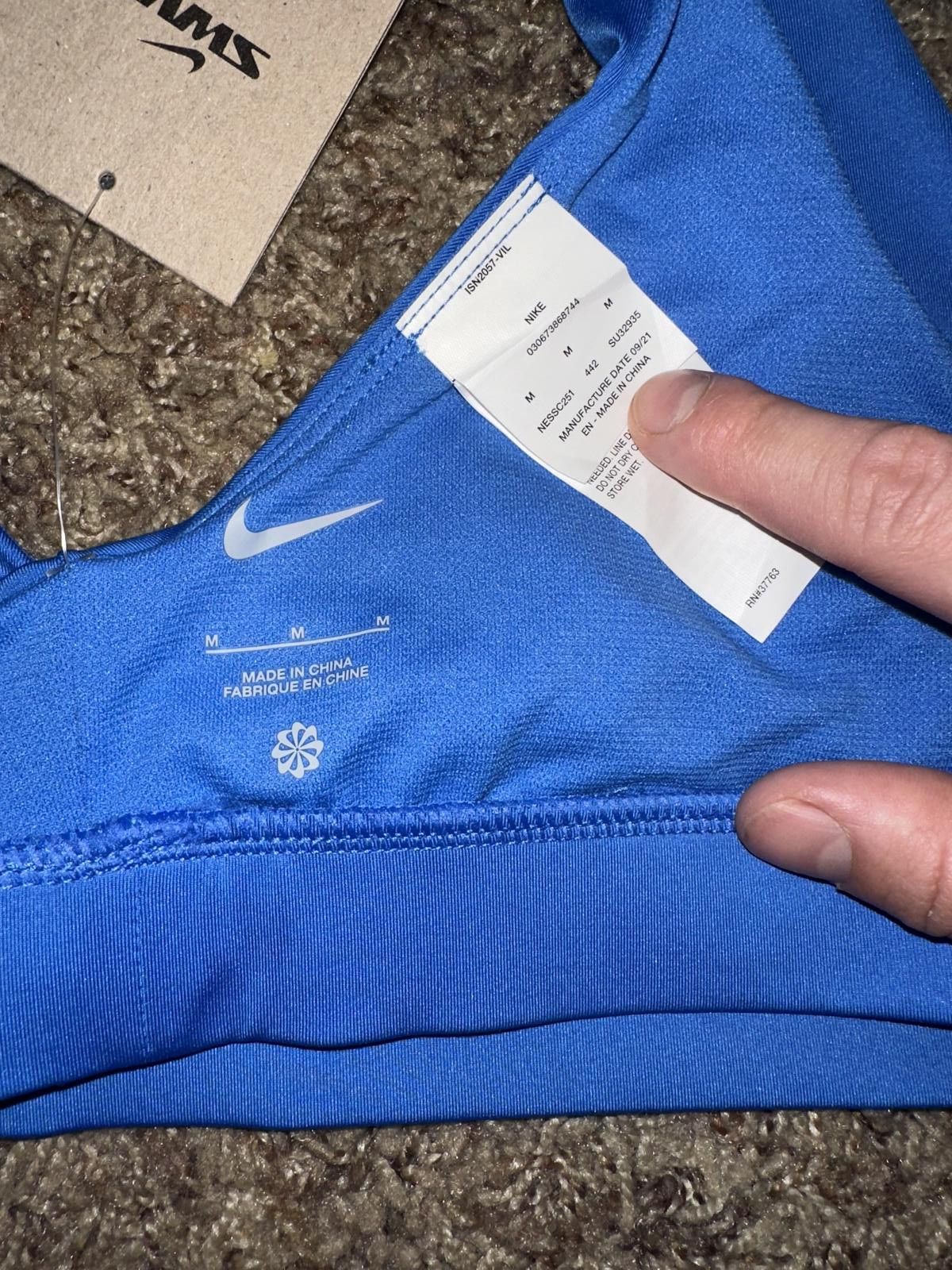 Nike Nike Women's Big Logo Lined Bikini Top Swim Size ONE SIZE - 11 Thumbnail