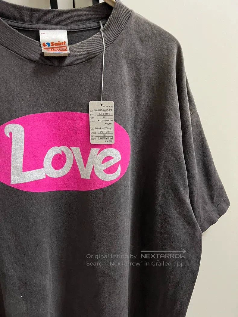 Saint Michael Saint Michael Pink heart distressed short-sleeve Size US XL / EU 56 / 4 - 5 Thumbnail