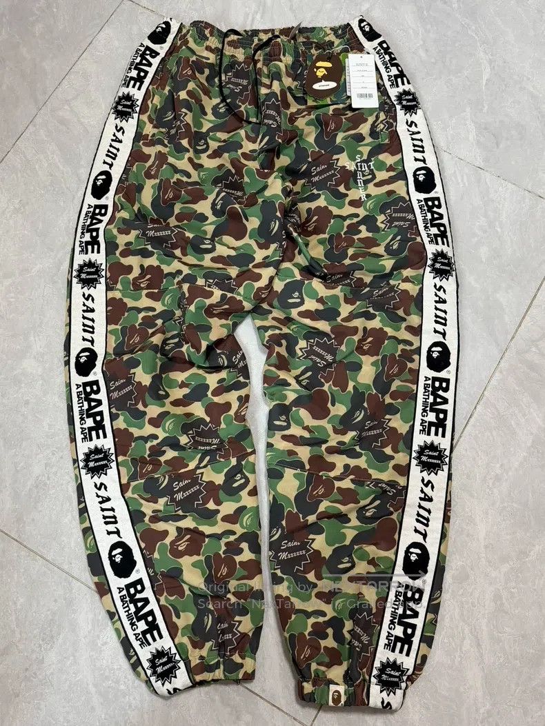 Saint Michael Saint Michael size m Camo print joint design pants Size US 30 / EU 46 - 1 Thumbnail