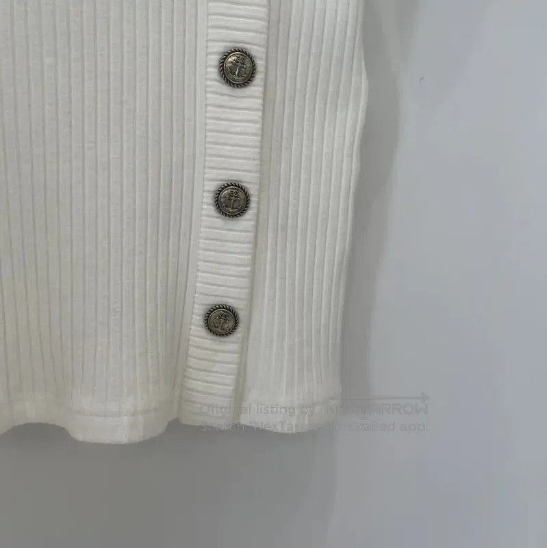 Chanel Chanel White Wool Blend T-Shirt . Size S / US 4 / IT 40 - 4 Thumbnail