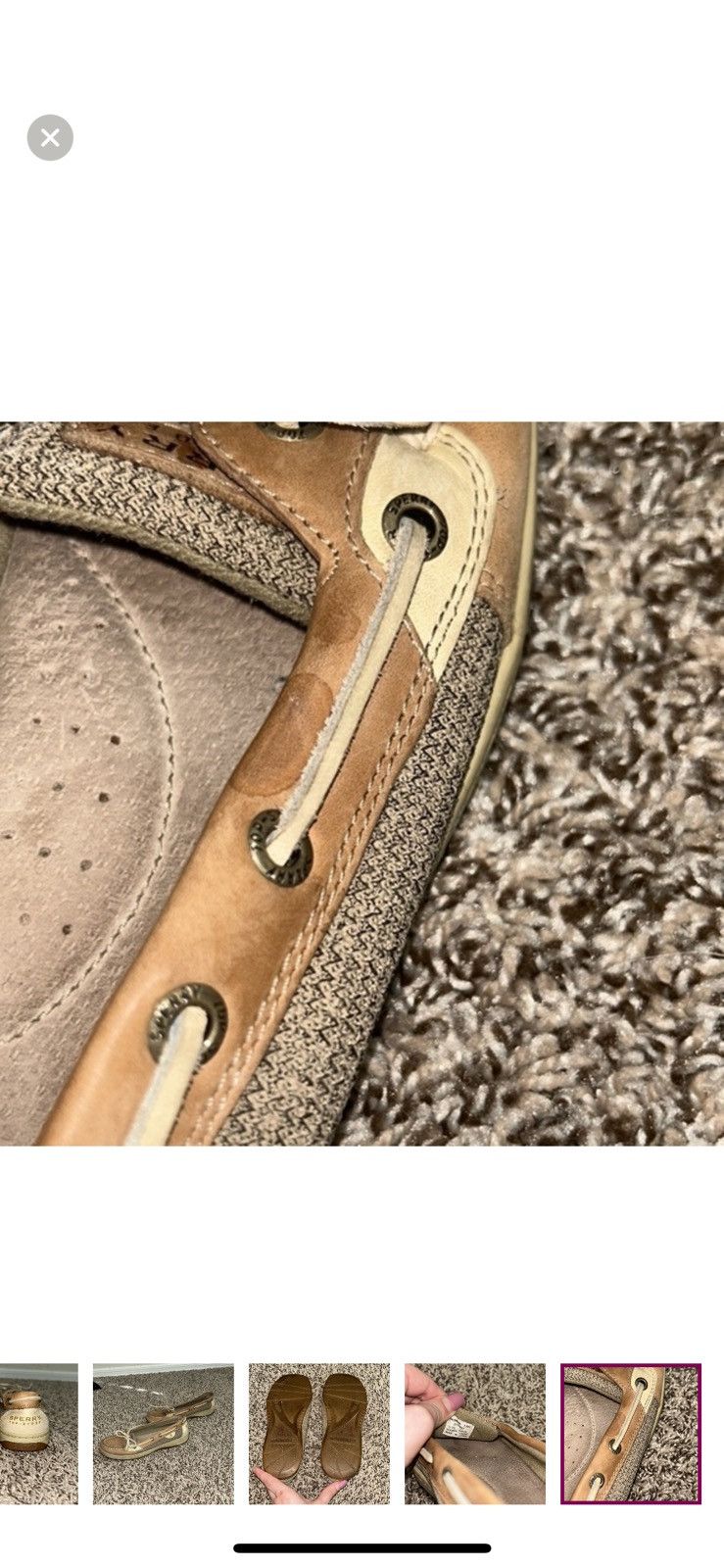 Sperry Sperry tan top sider boat shoe size 7 1/2 Size US 7.5 / IT 37.5 - 8 Thumbnail