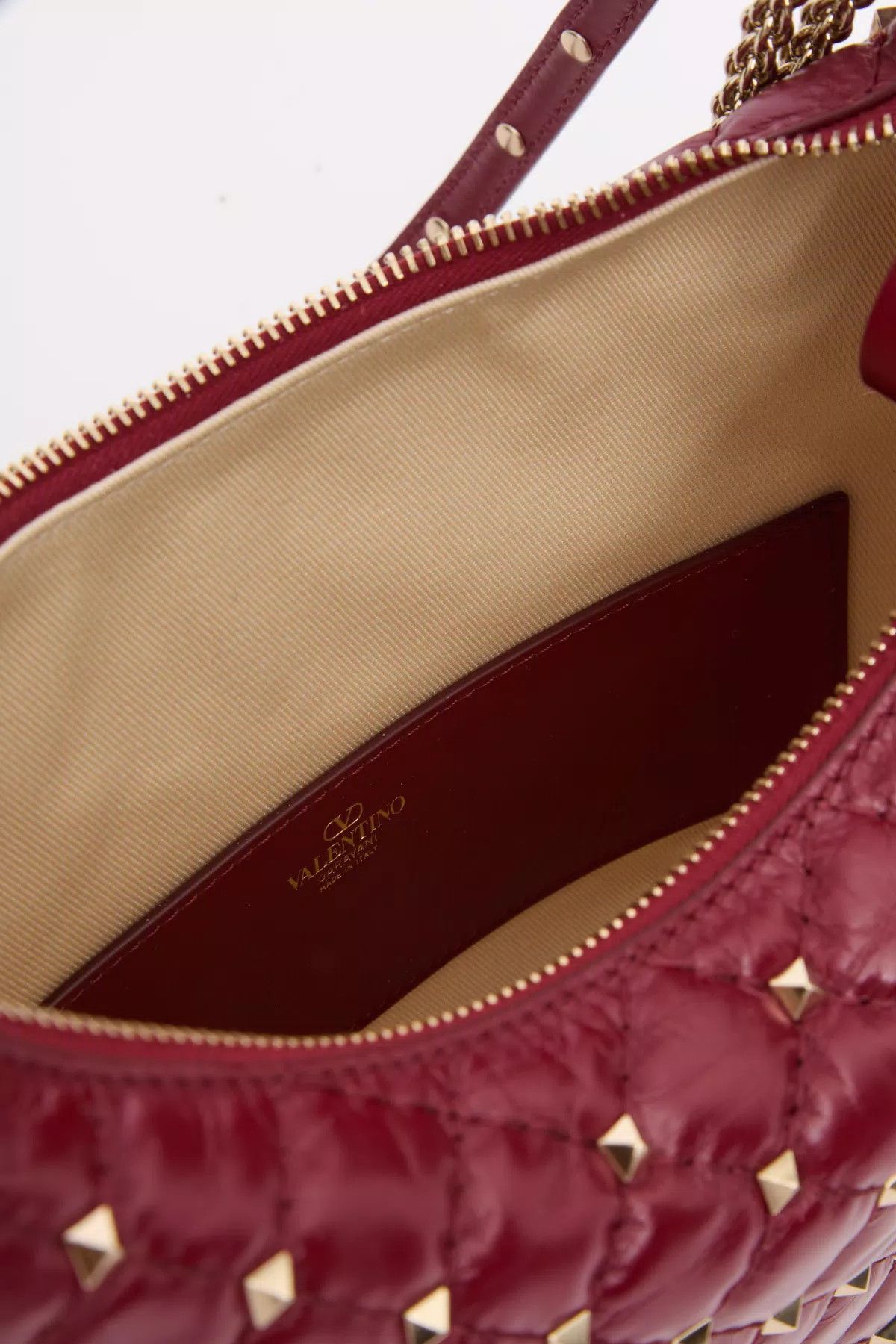 oc11z0725 Size:OS/Hobo Bag In Calfskin Leather in Red