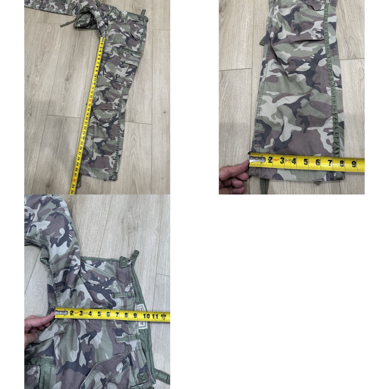 Abercrombie & Fitch VINTAGE Abercrombie & Fitch Pants Womens 28x30.5 Camo Cargo Y2K Baggy Paratooper Green Cotton Blend Twill Relaxed Straight Mens? No. Size 28" / US 6 / IT 42 - 9 Thumbnail